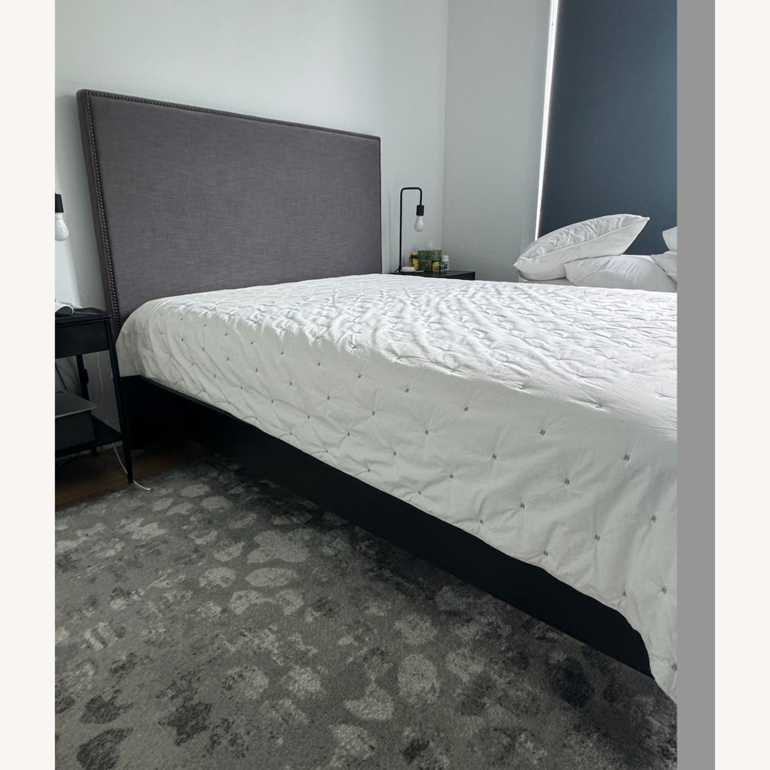 West Elm Queen Headboard & Bedframe - image-2