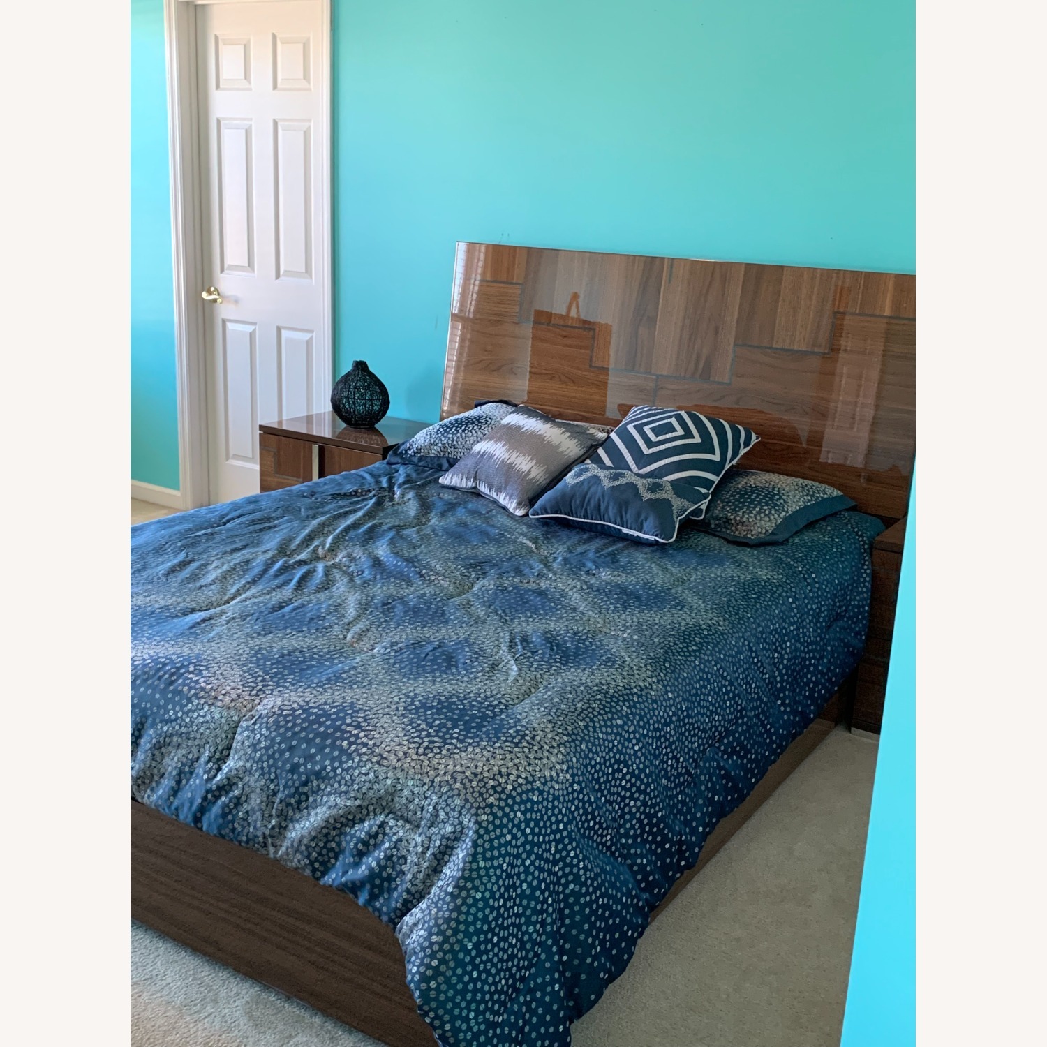 Art Deco Queen Bed Frame - image-2