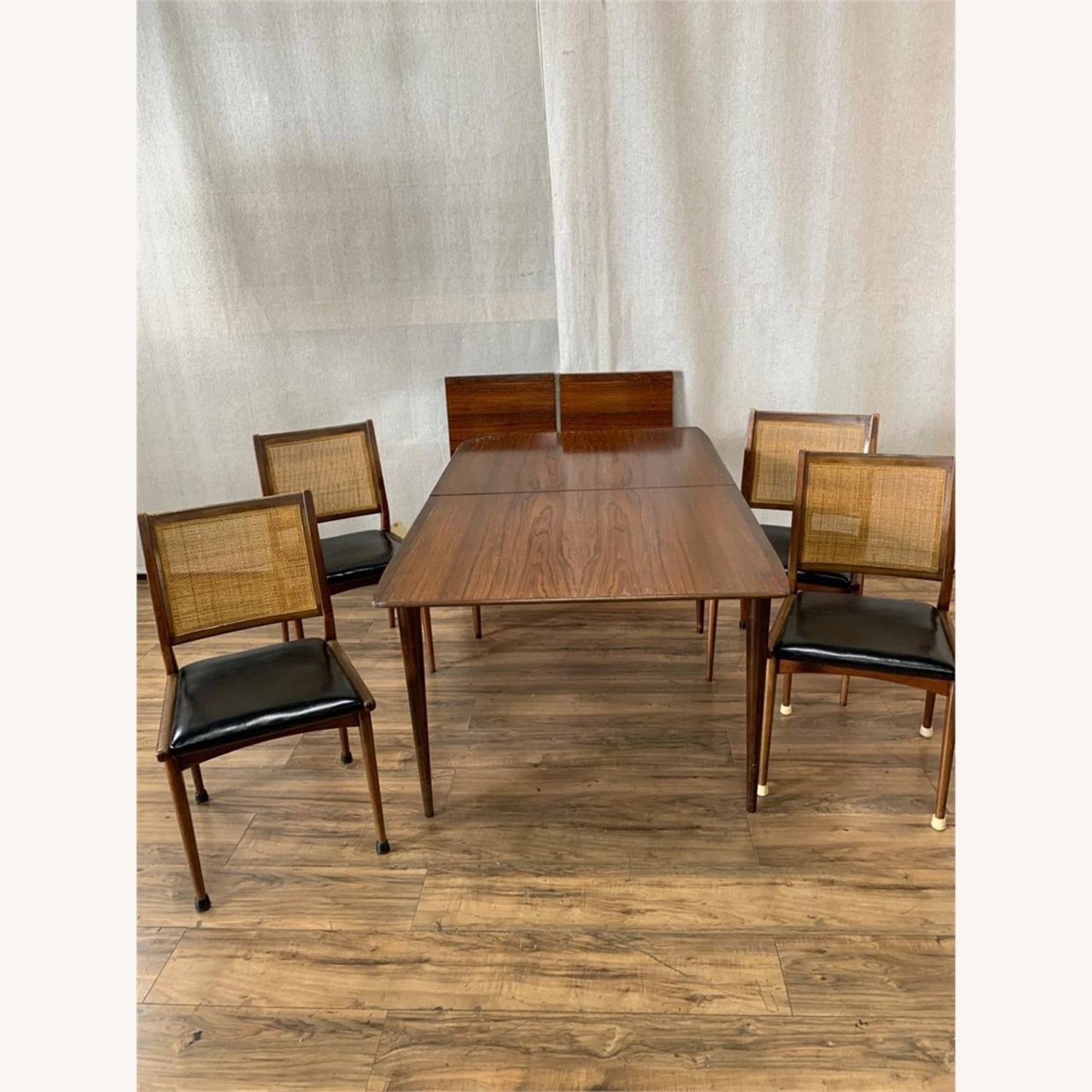 MCM Round Dining Table with Six Chairs - image-1