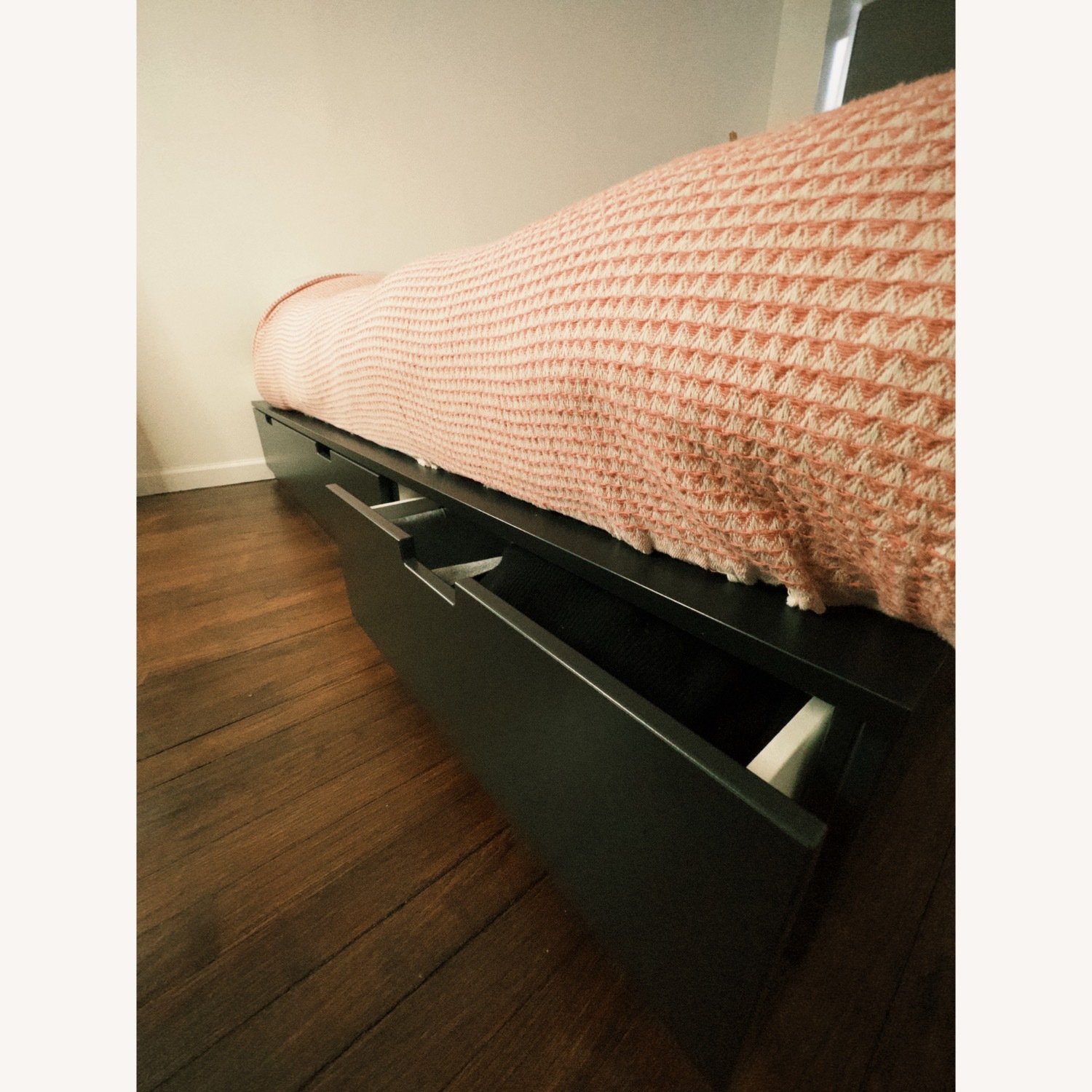 IKEA NORDLI Anthracite QueenBed Frame with Storage - image-4