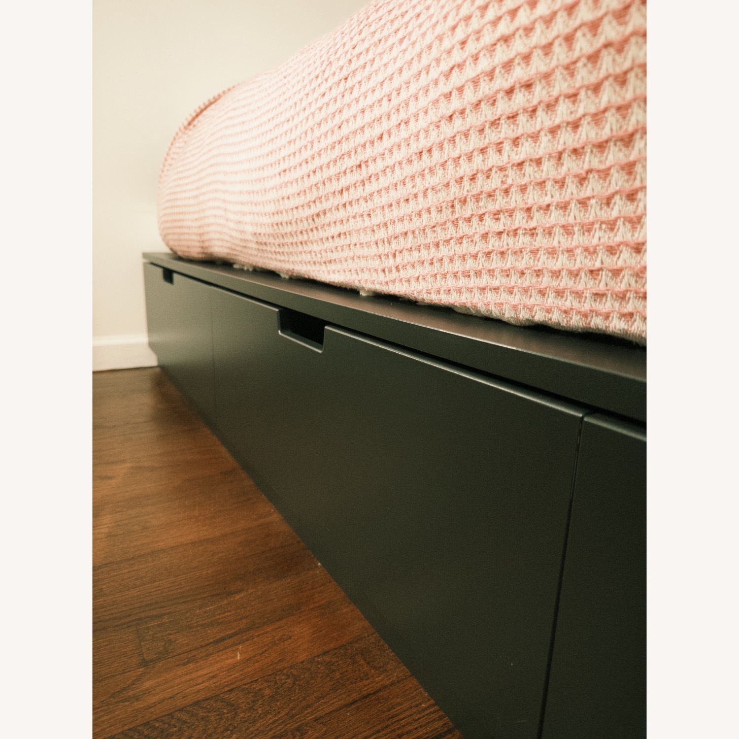IKEA NORDLI Anthracite QueenBed Frame with Storage - image-5