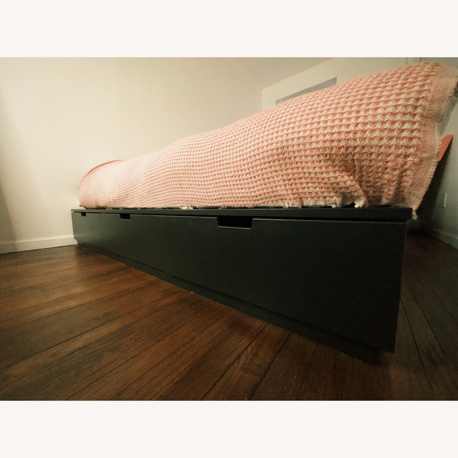 IKEA NORDLI Anthracite QueenBed Frame with Storage - image-3