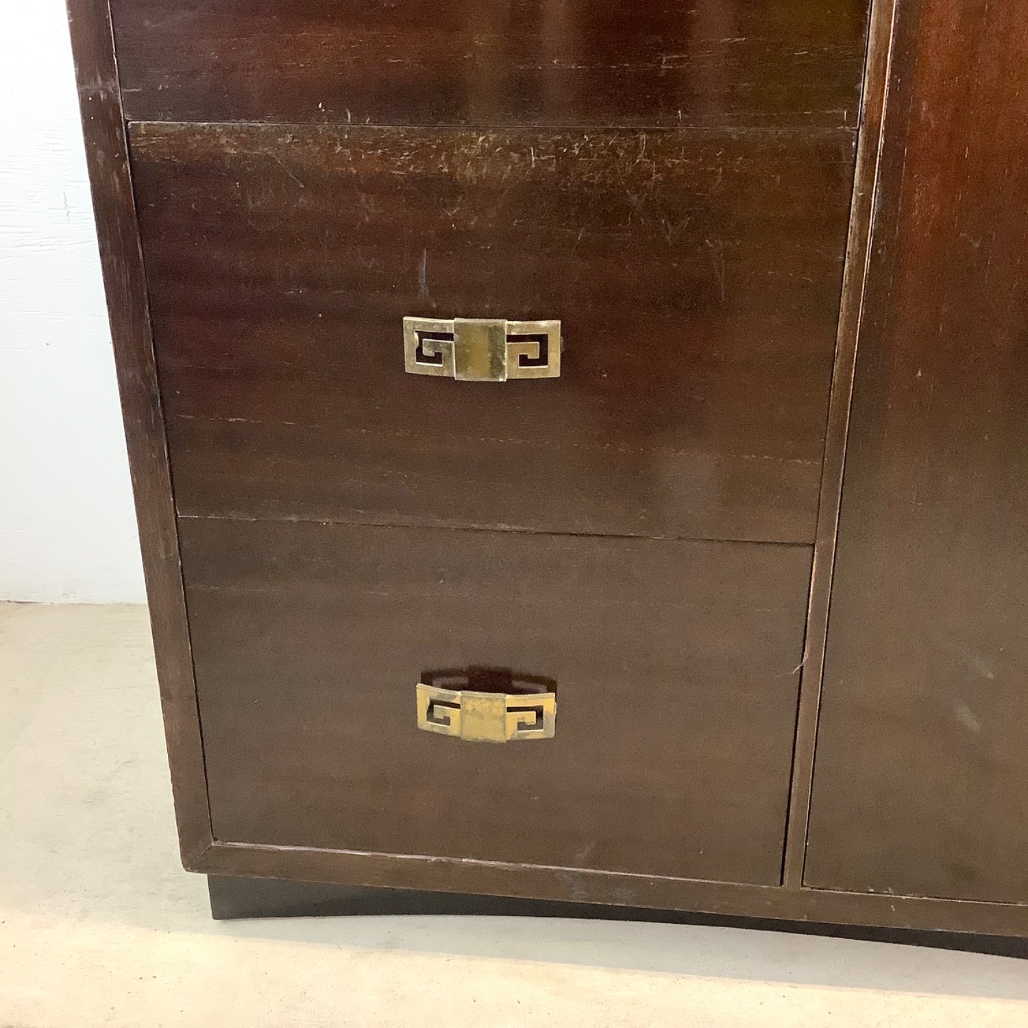 Vintage Mahognay Armoire Dresser Wardrobe - image-13