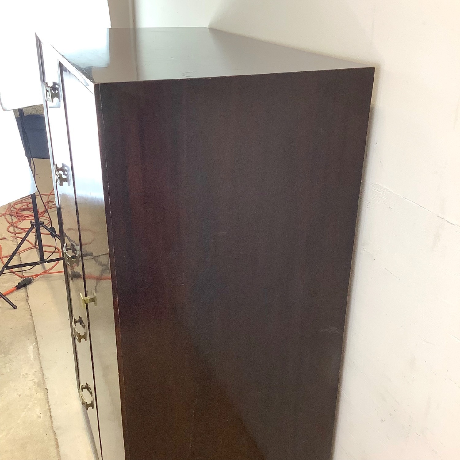 Vintage Mahognay Armoire Dresser Wardrobe - image-16
