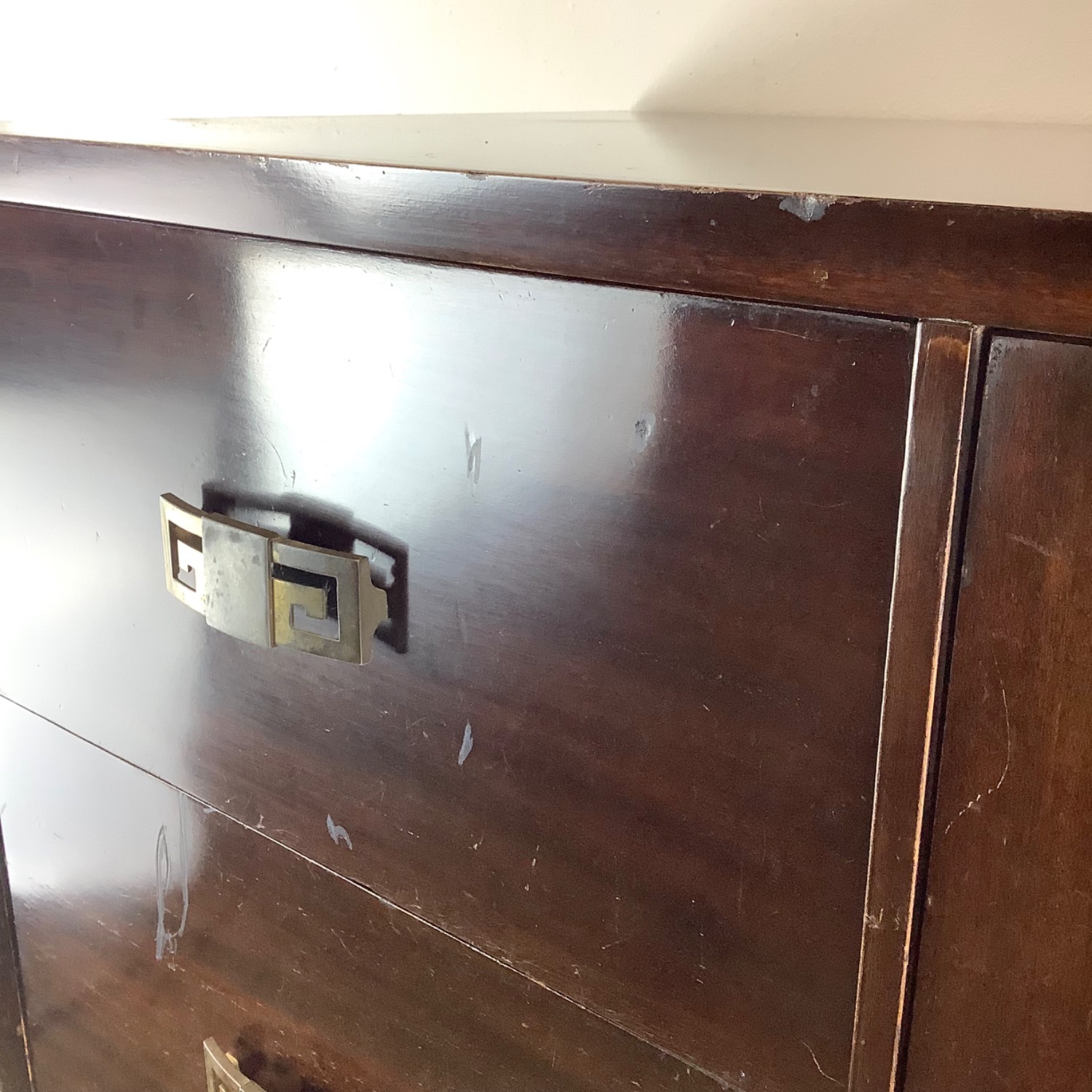 Vintage Mahognay Armoire Dresser Wardrobe - image-11