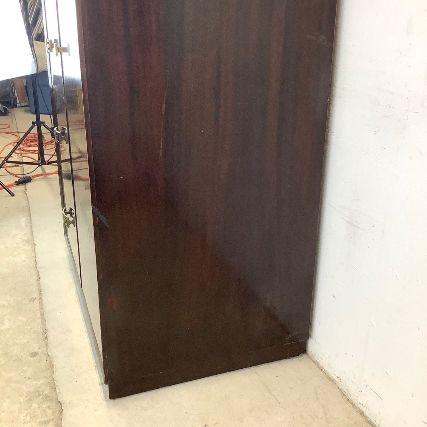 Vintage Mahognay Armoire Dresser Wardrobe - image-18