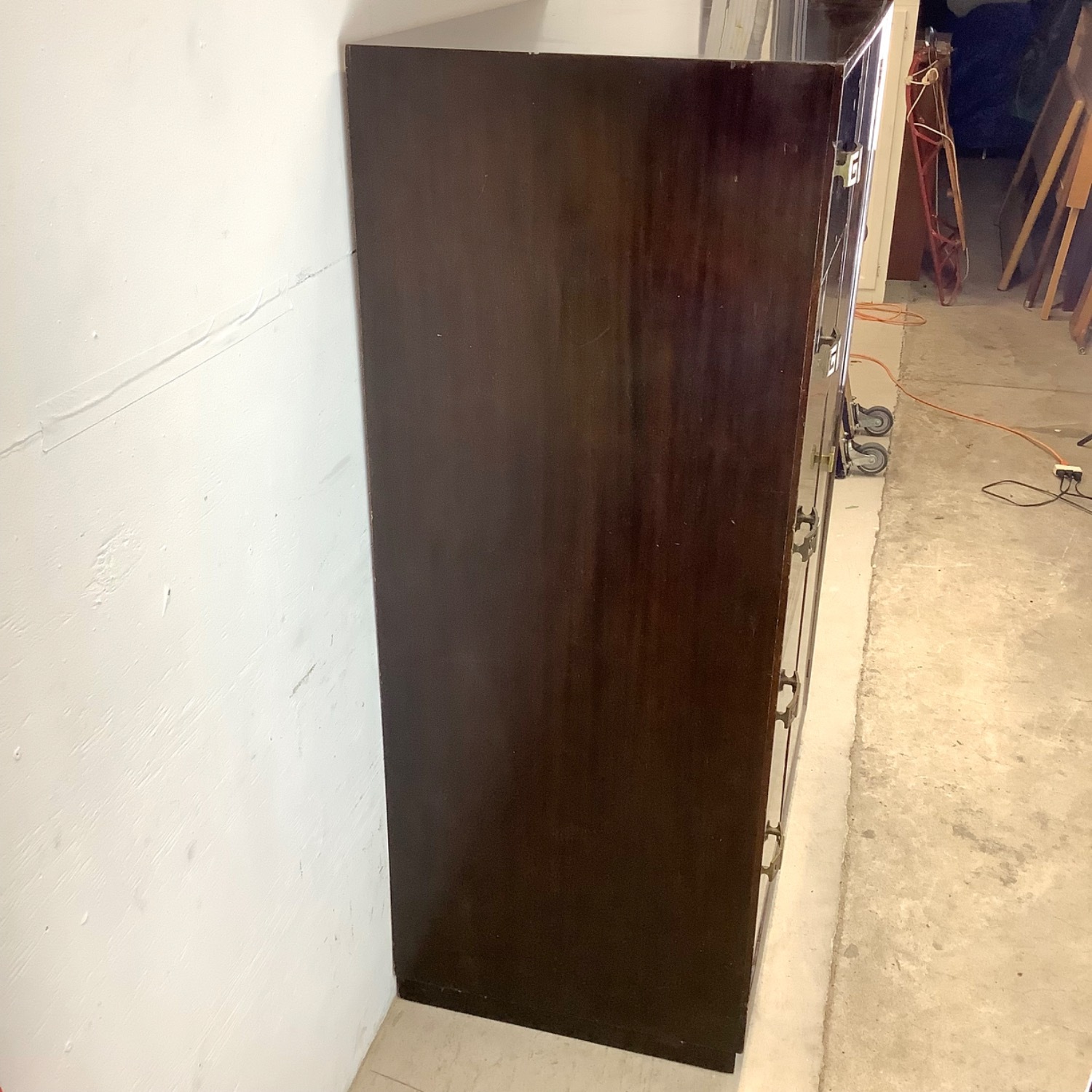Vintage Mahognay Armoire Dresser Wardrobe - image-6