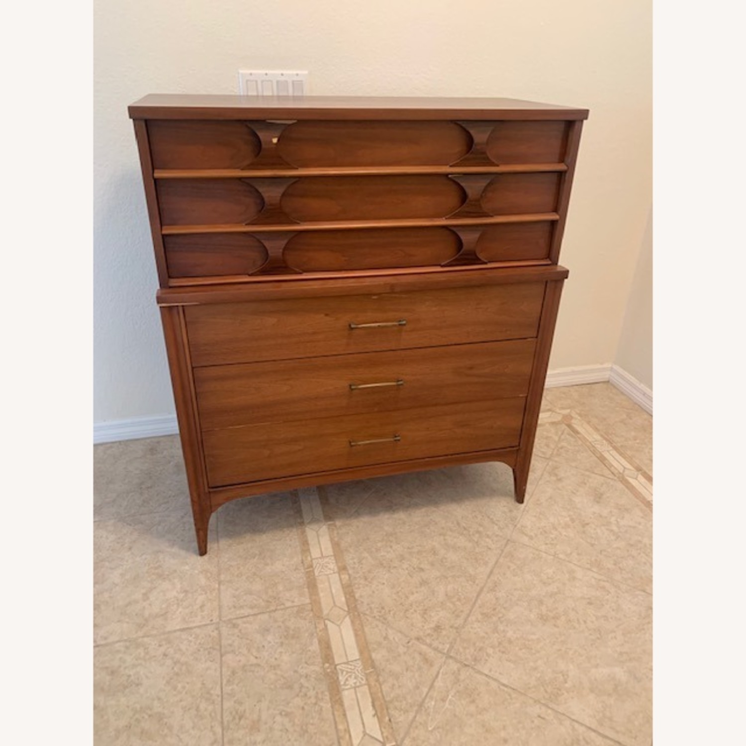 Kent-Coffey Perspecta Highboy Six-Drawer Dresser - image-5