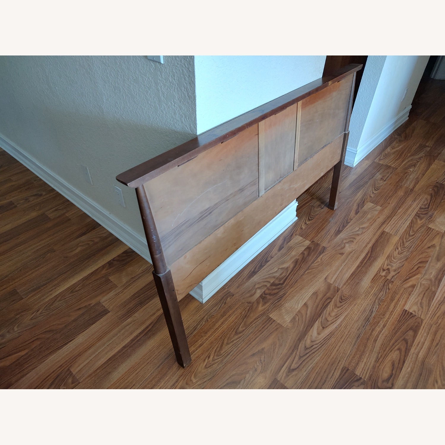Mid-Century Modern Queen Headboard with Bedrails - image-5