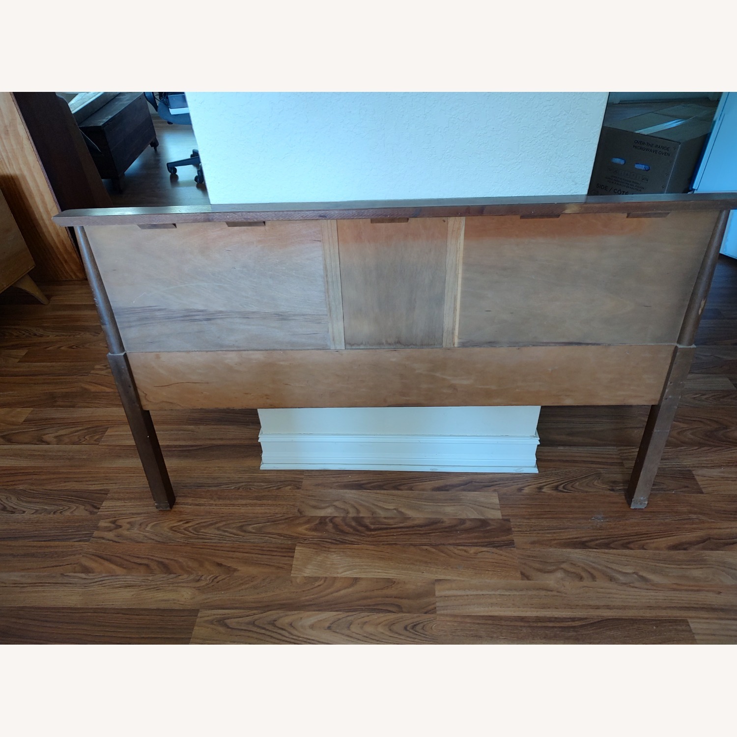 Mid-Century Modern Queen Headboard with Bedrails - image-4