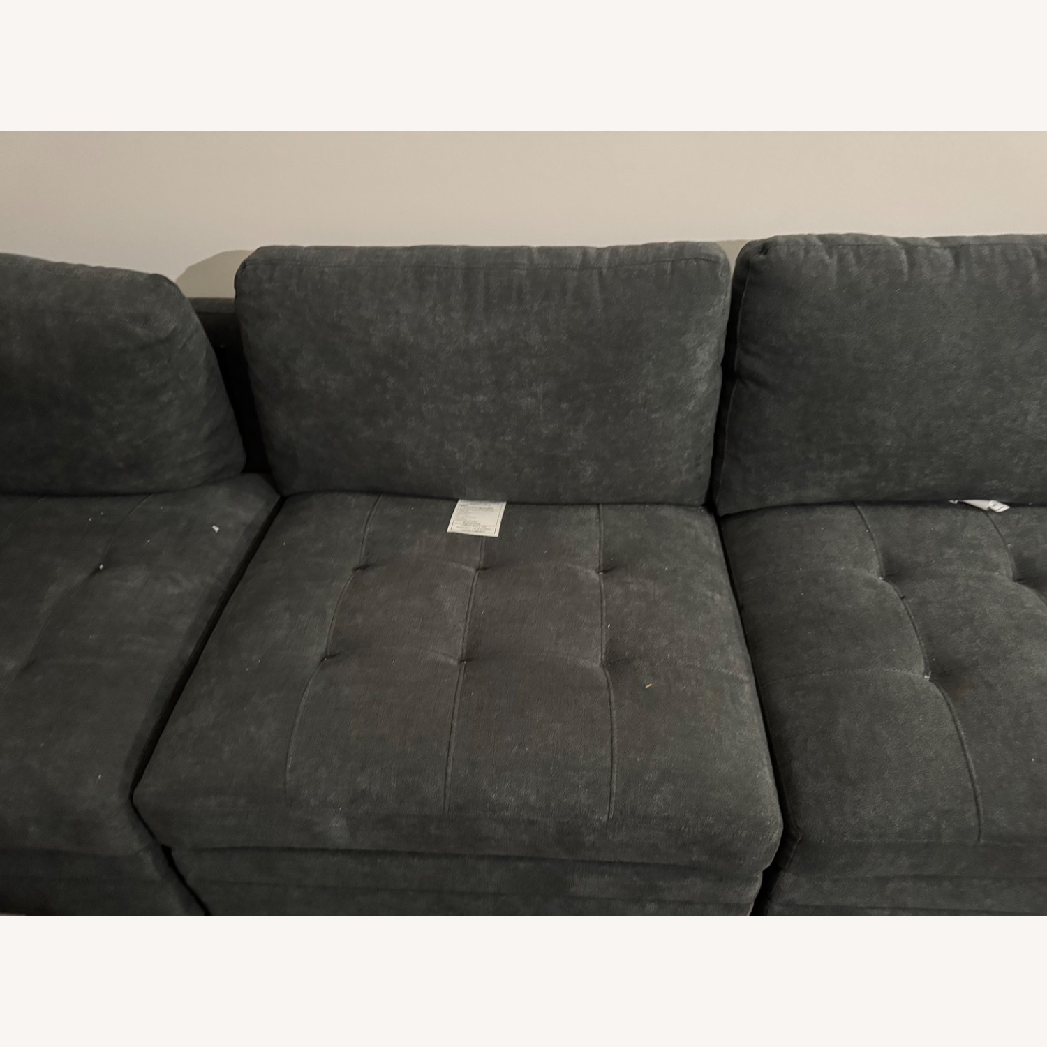 Thomasville Tisdale Dark Grey Sectional + Ottoman - image-4