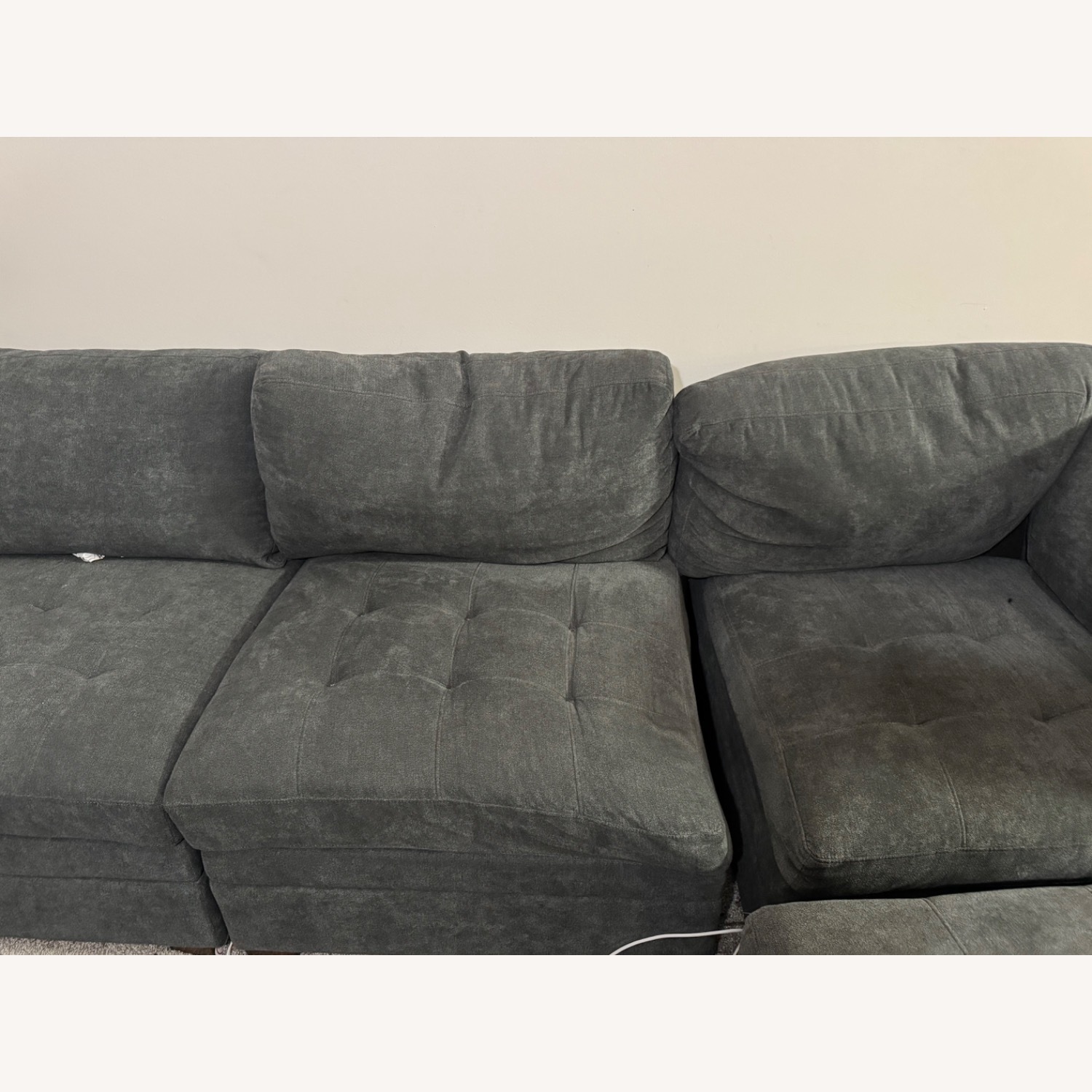 Thomasville Tisdale Dark Grey Sectional + Ottoman - image-2