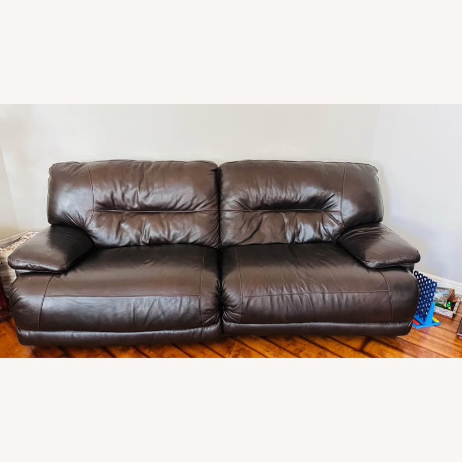 Ashley Leather Sofa Zero Wall Full Recliner - image-1