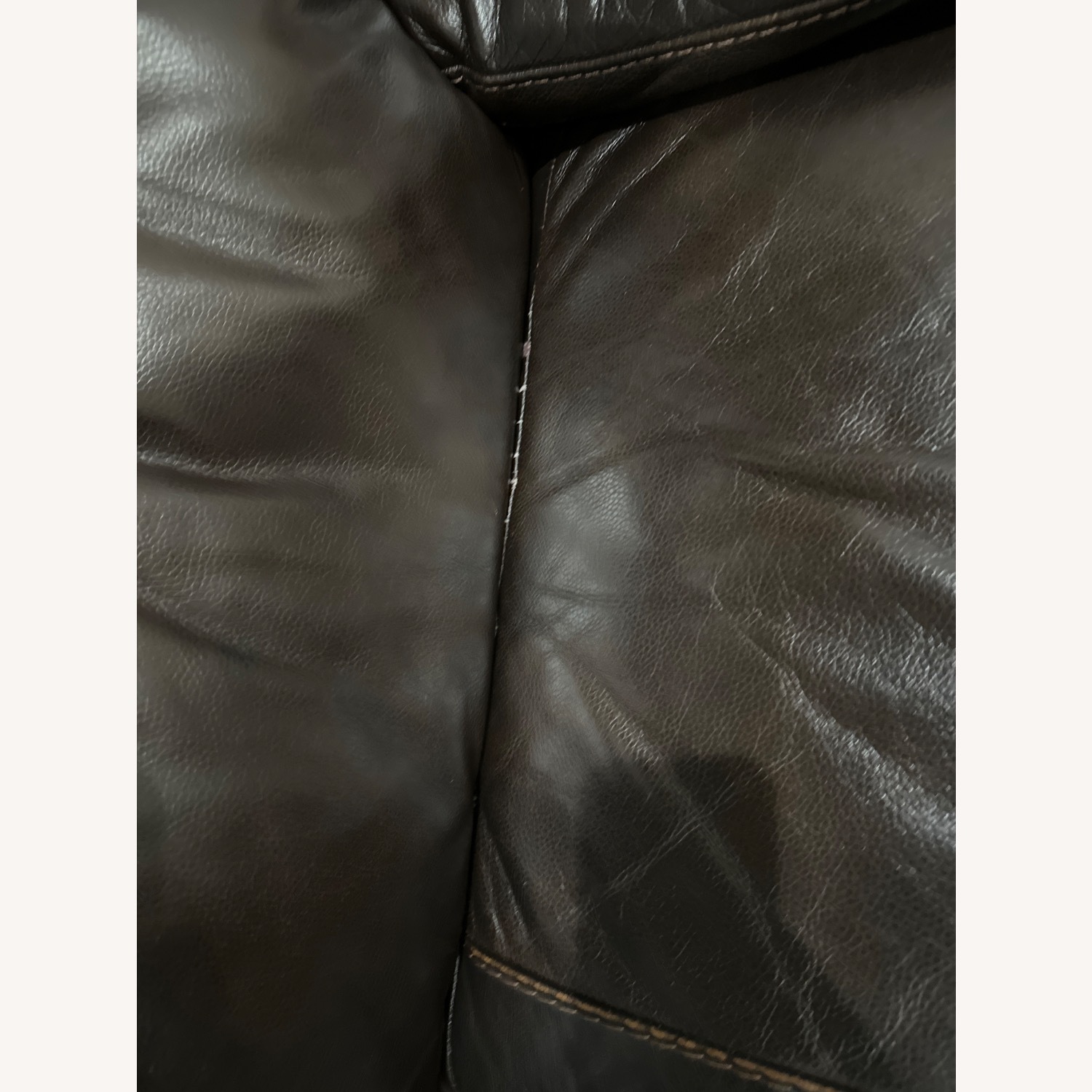 Ashley Loveseat Leather Full Recliner - image-3