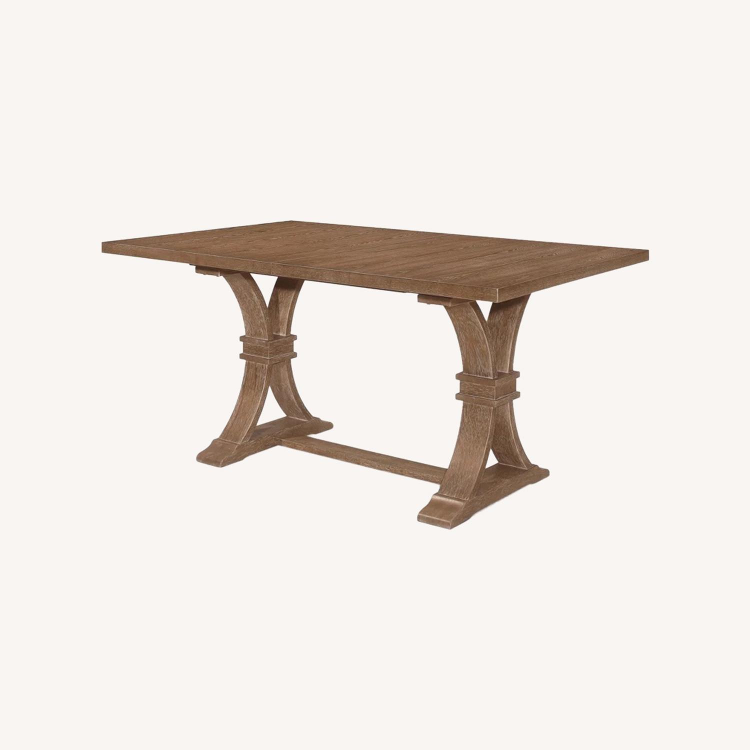 Wayfair Wood Trestle Dining Table - image-0