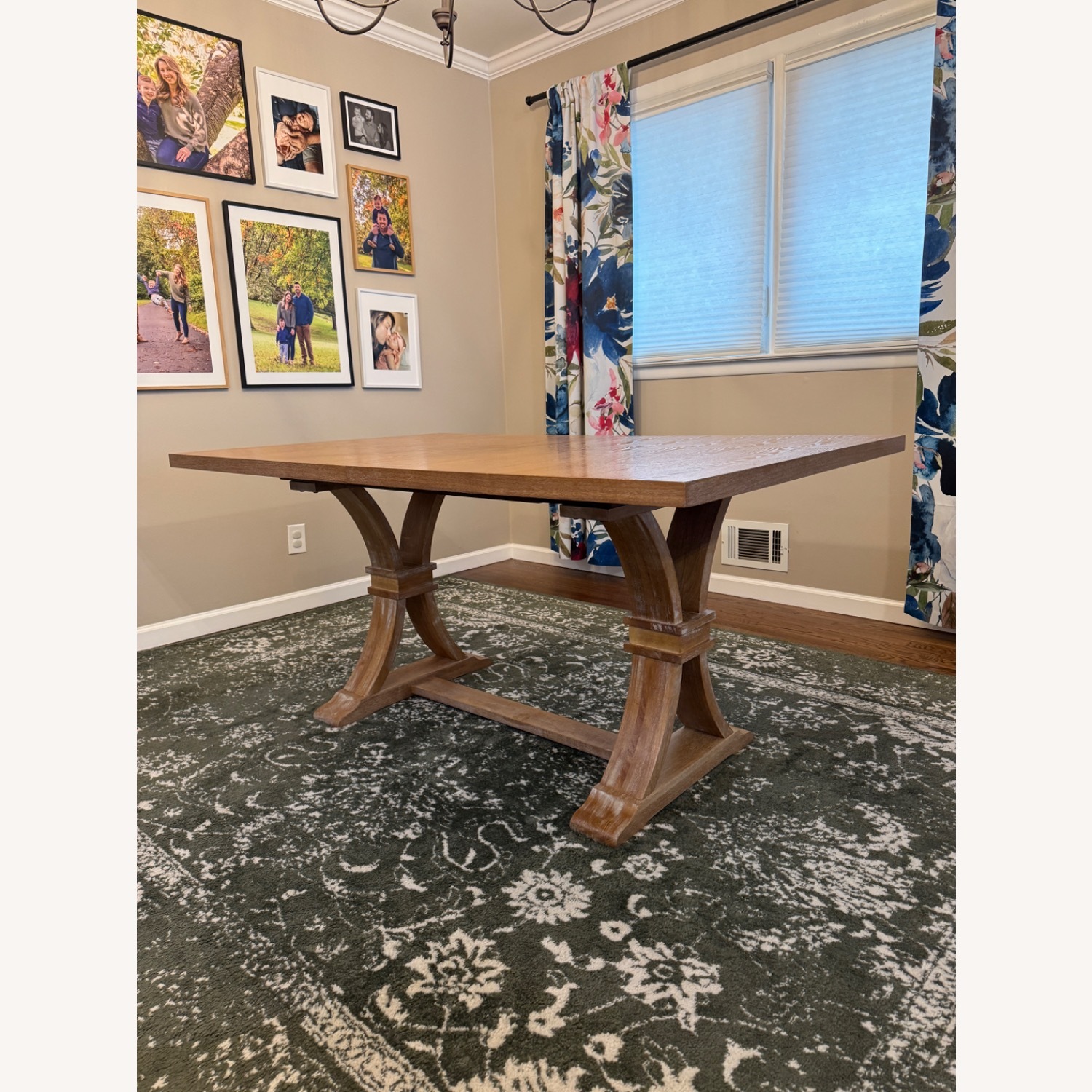 Wayfair Wood Trestle Dining Table - image-1