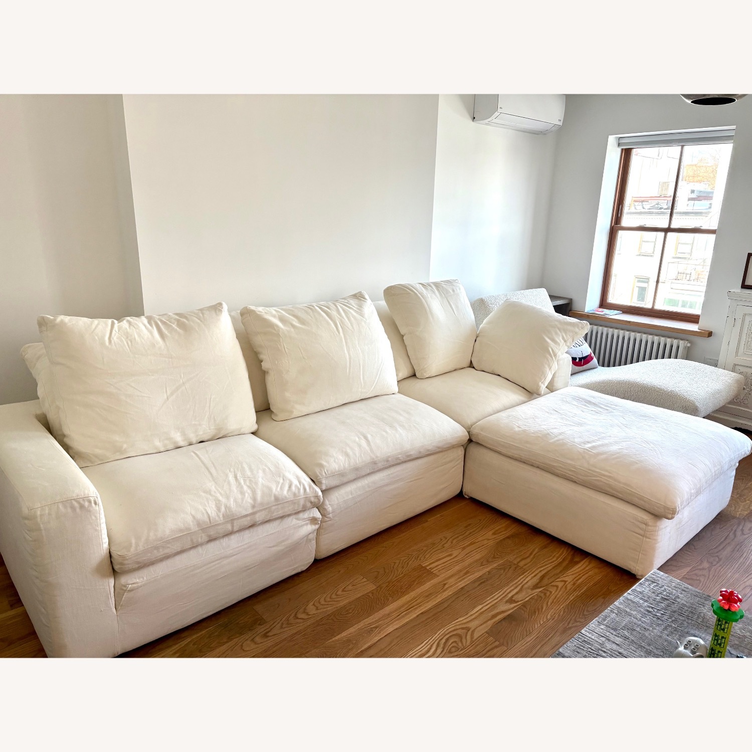 Restoration Hardware Cream Cloud Couch - image-1