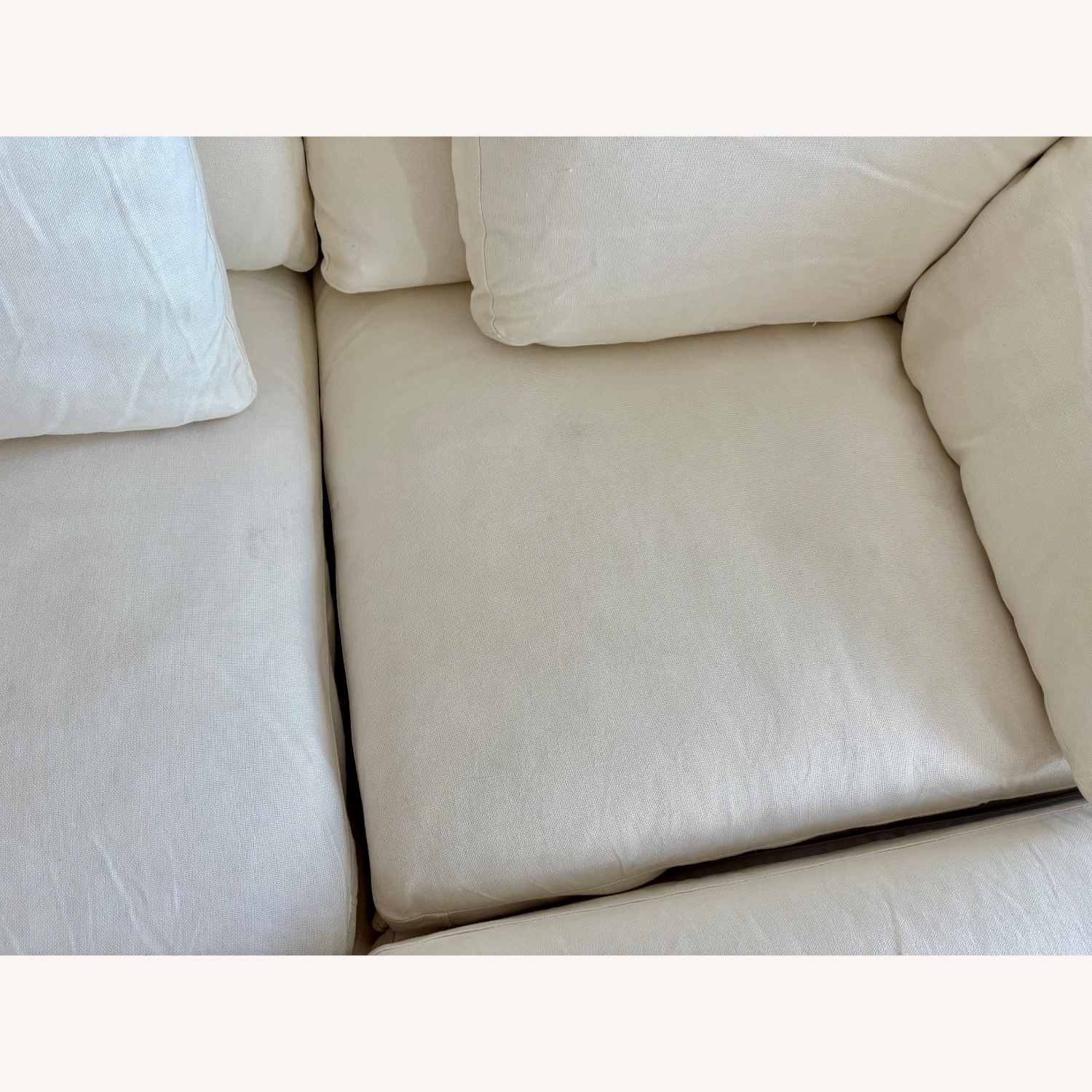 Restoration Hardware Cream Cloud Couch - image-2