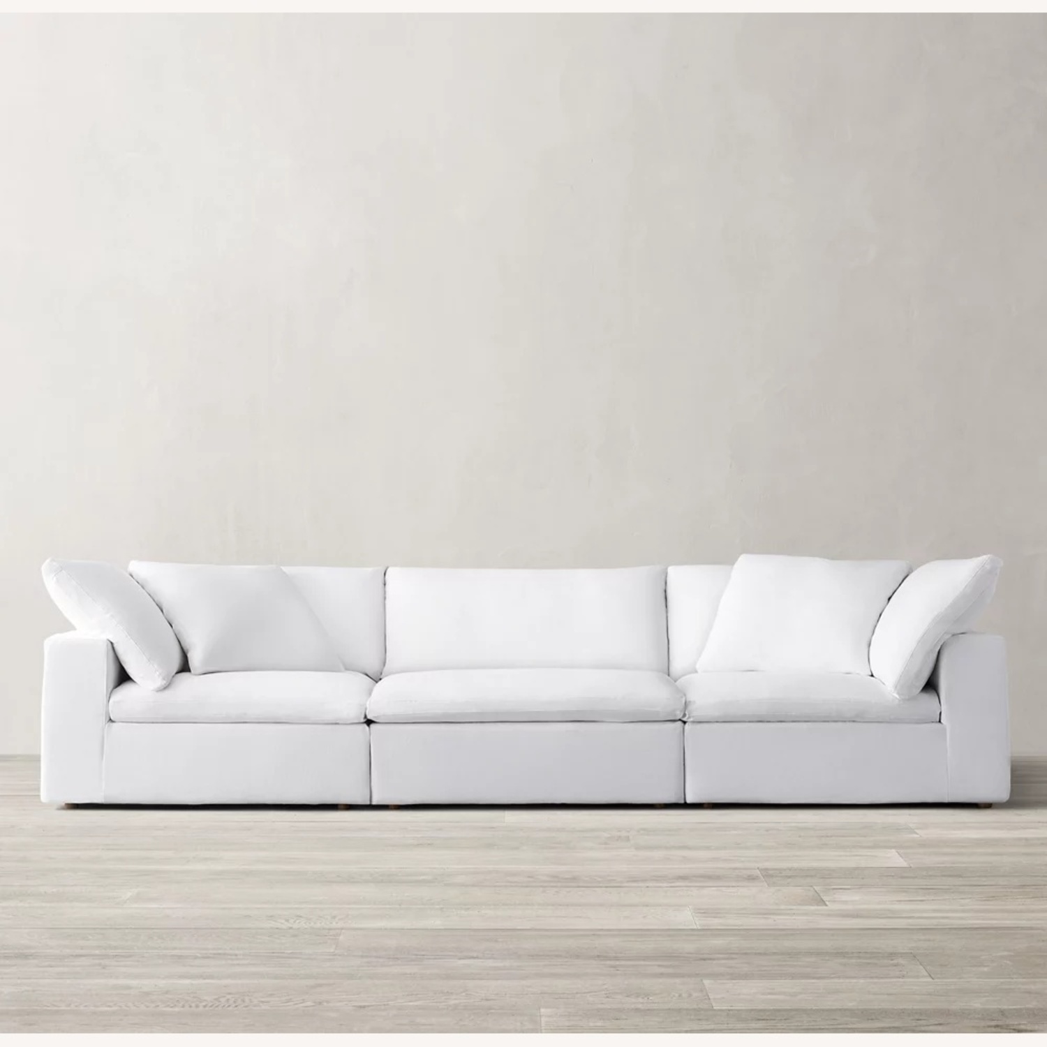 Restoration Hardware Cream Cloud Couch - image-0