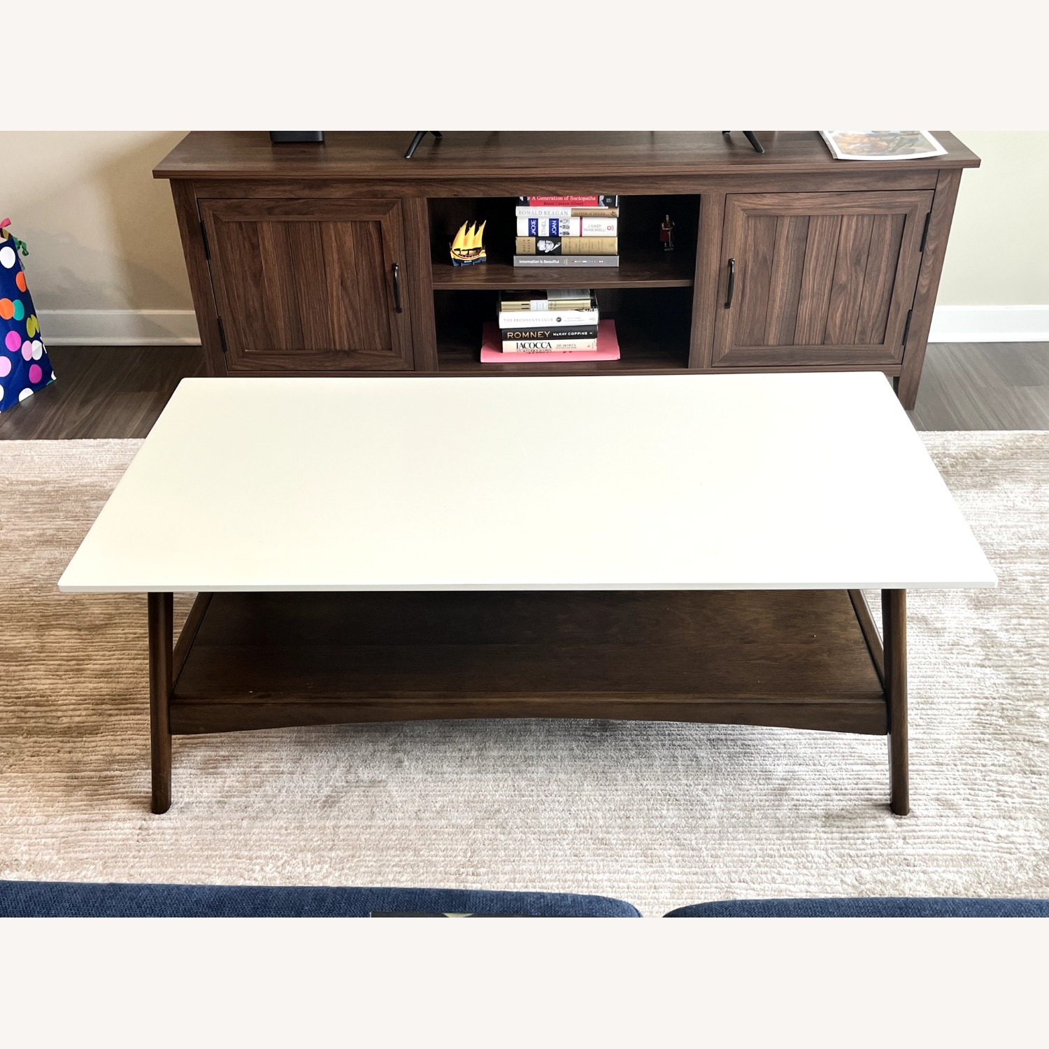 Parker 4 Legs Coffee Table with Storage - image-2