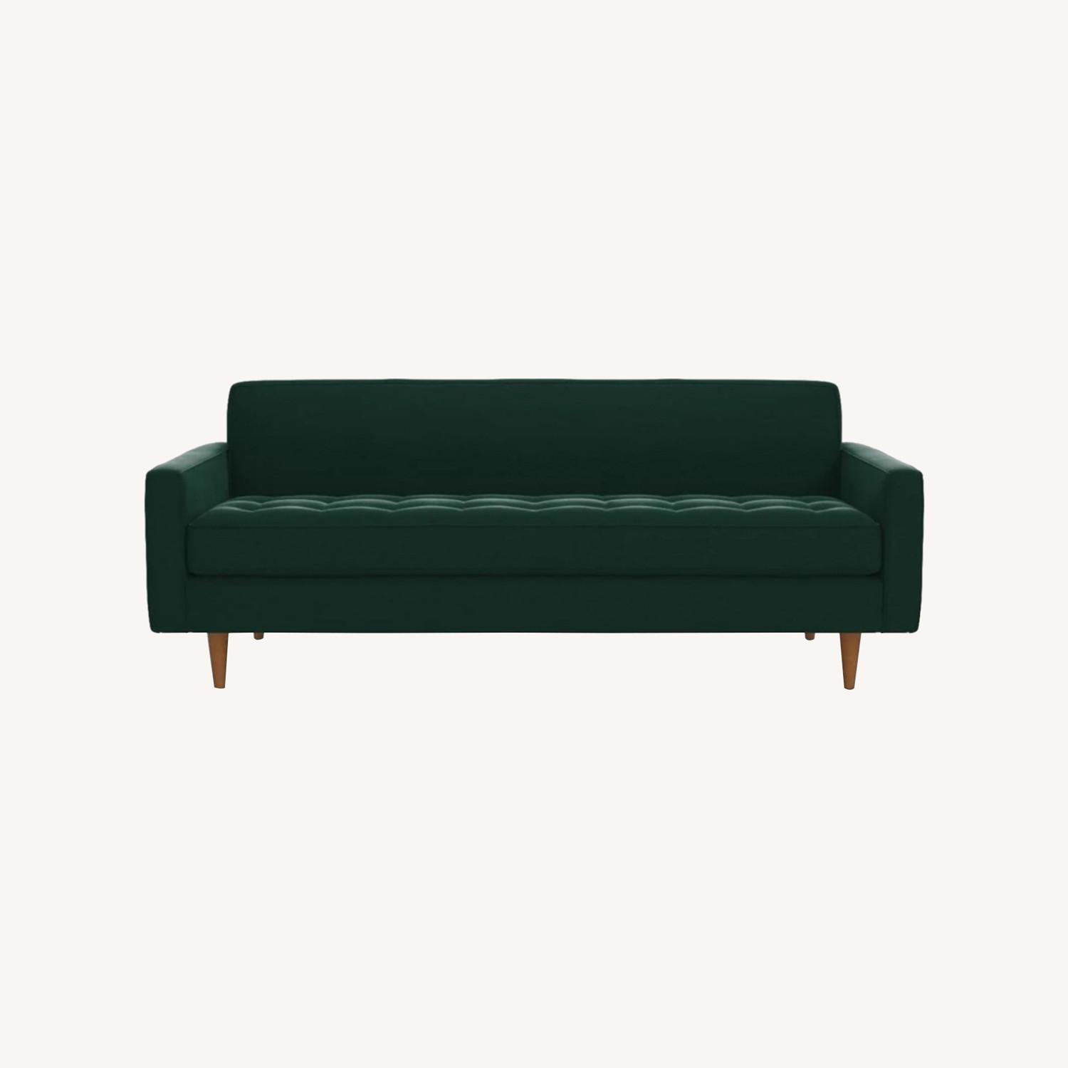 Apt2b Green Velvet Sofa - image-0