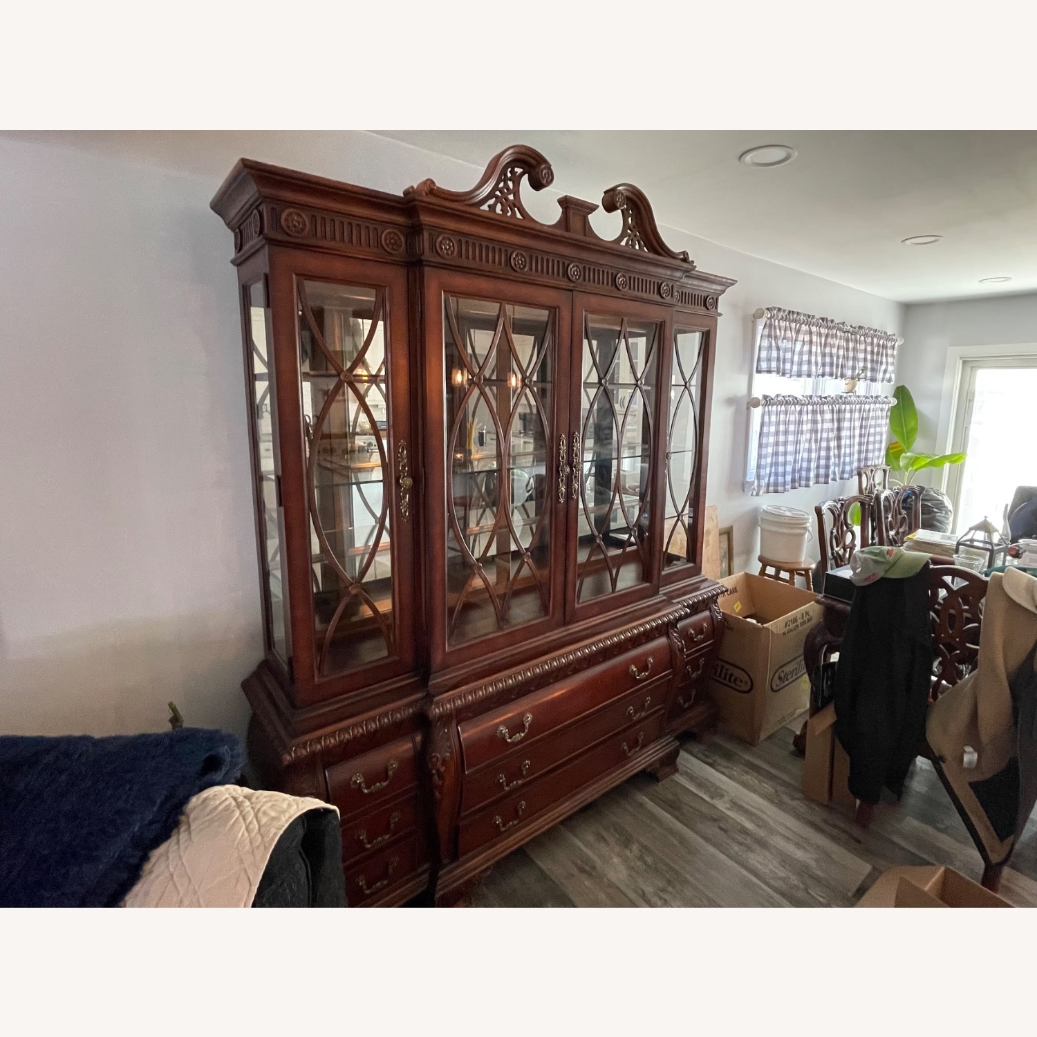 Mahogany China Cabinet - image-2