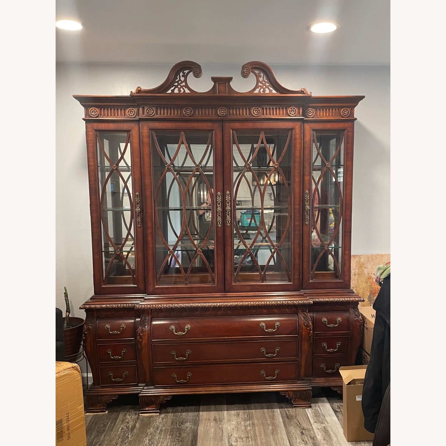 Mahogany China Cabinet - image-0