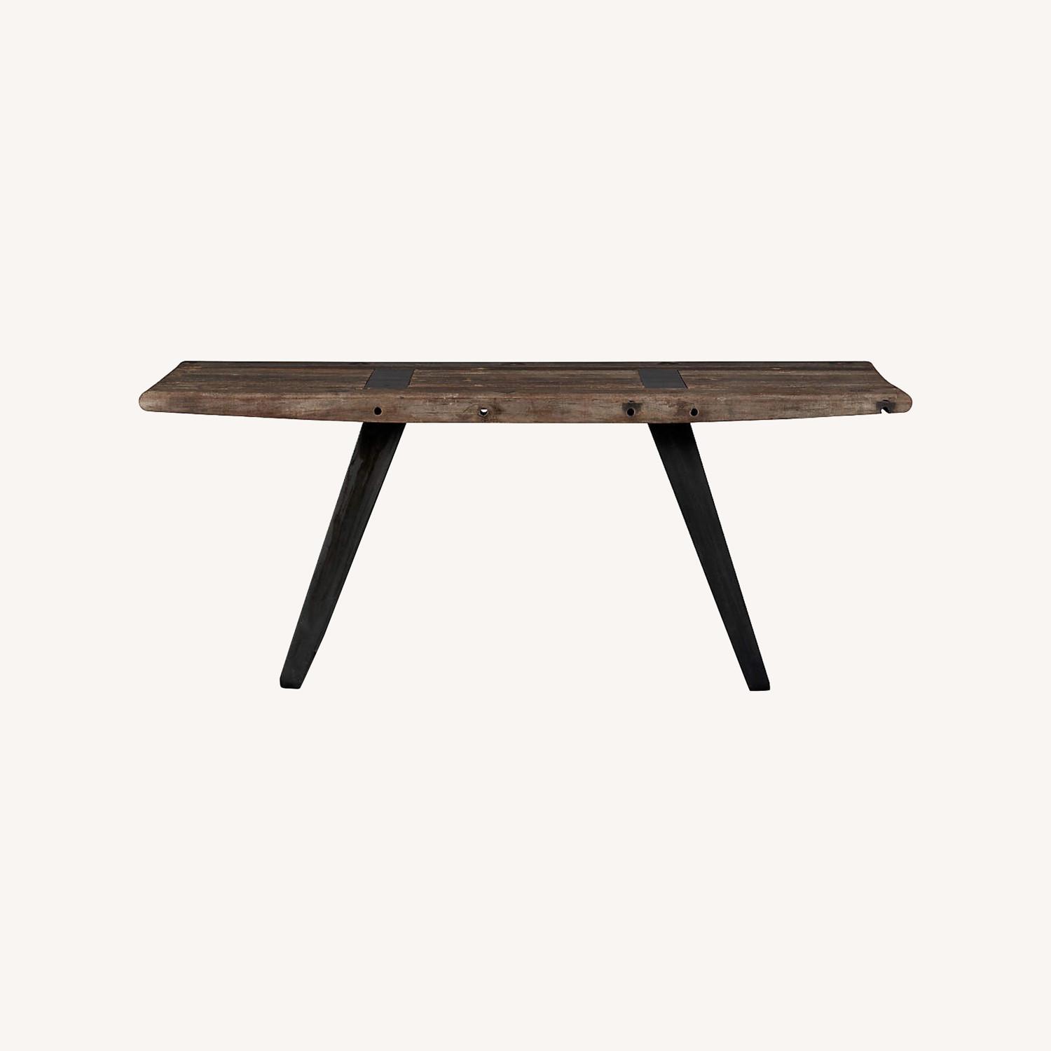 Crate & Barrel Wood Dining Table   - image-0