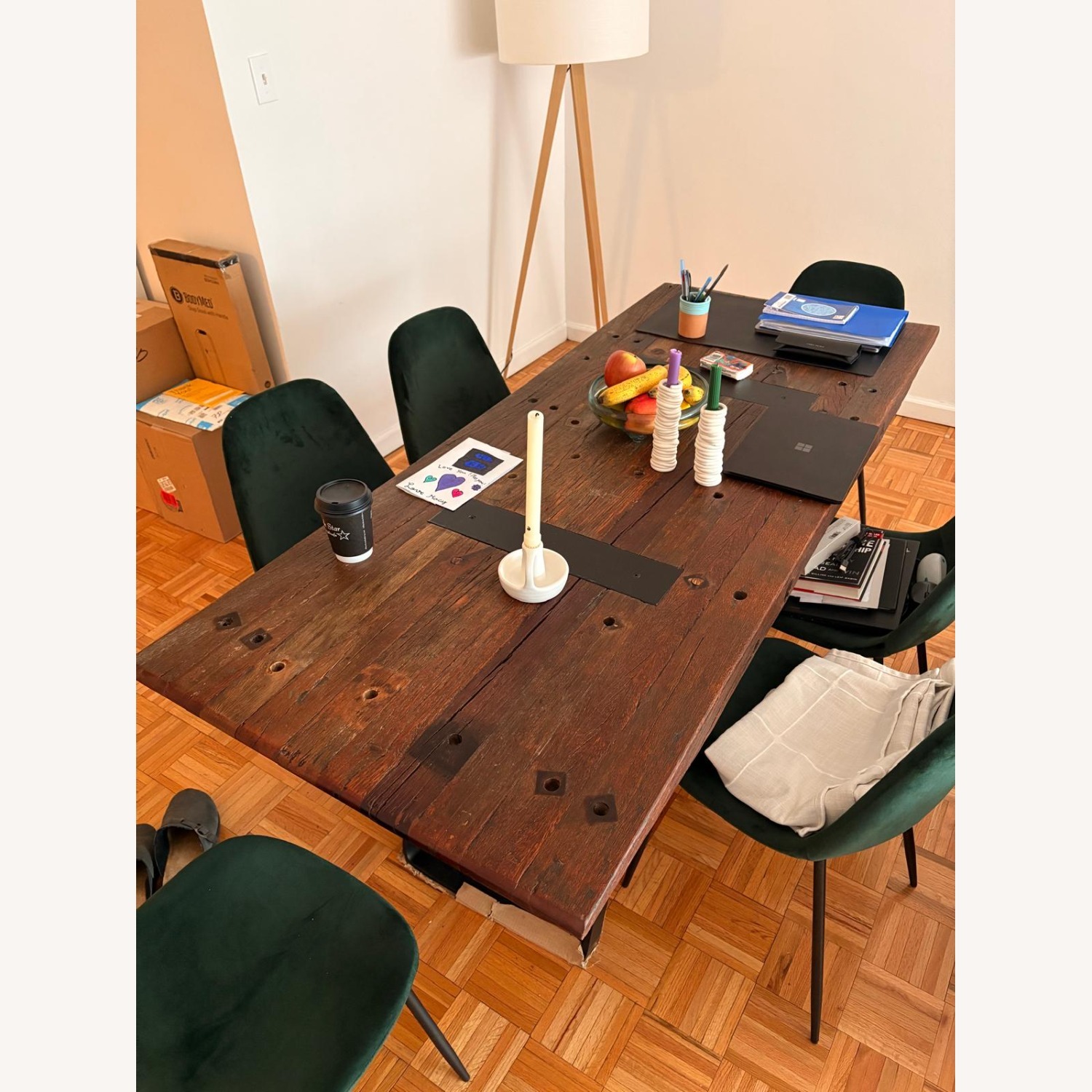 Crate & Barrel Wood Dining Table   - image-3