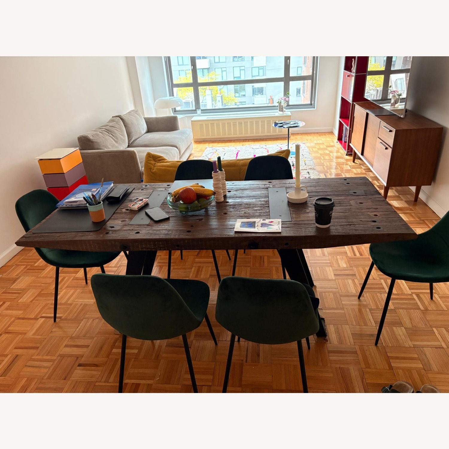 Crate & Barrel Wood Dining Table   - image-1