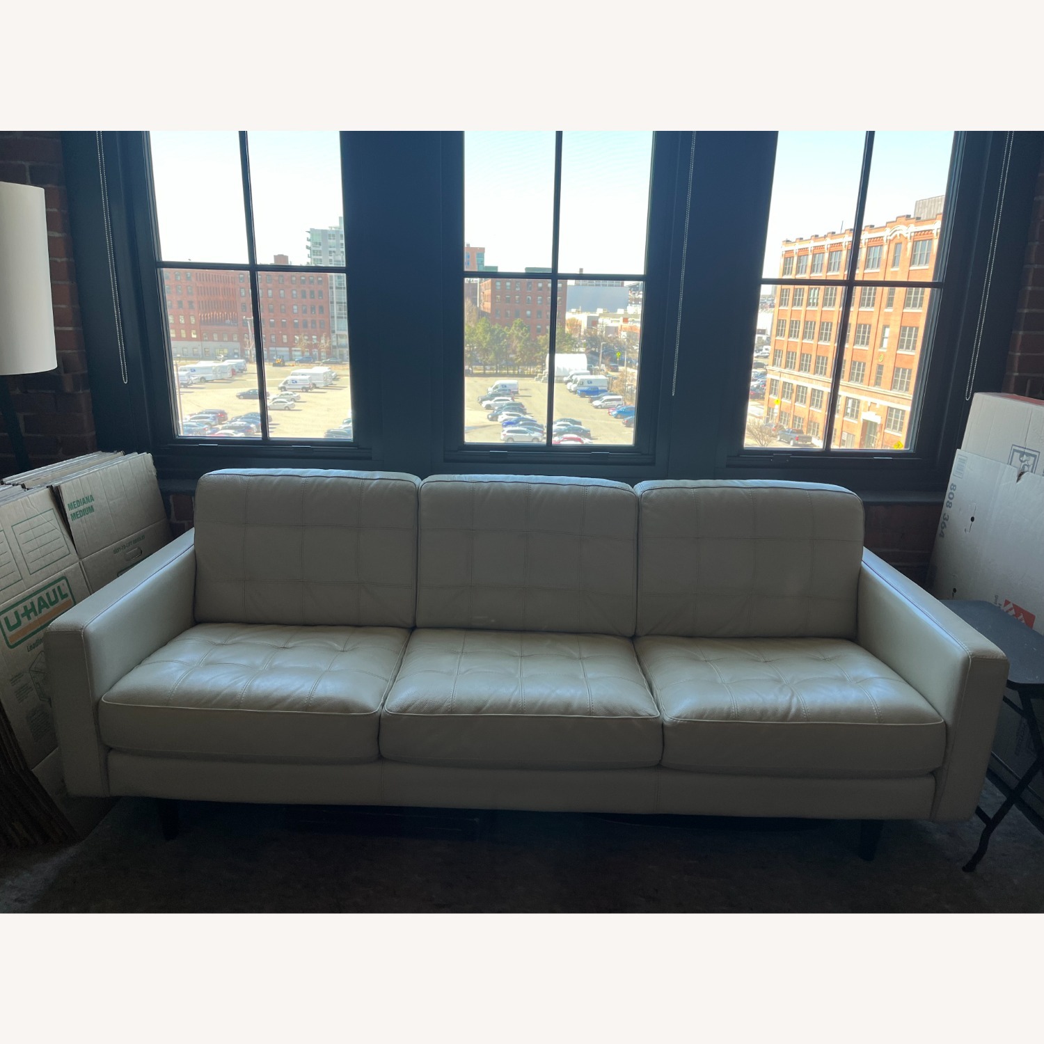 Circle Furniture Fairfield Leather Sofa - image-3