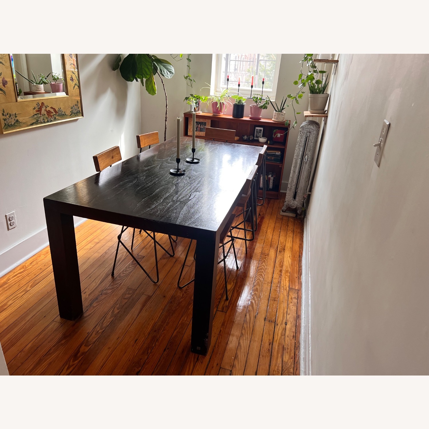 Desiron Dark Espresso Wood Bauhaus Dining Table - image-1