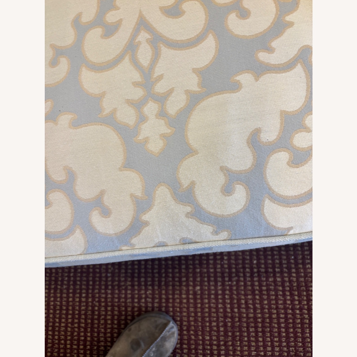 Designer Blue Fabric Swivel Chairs - image-6