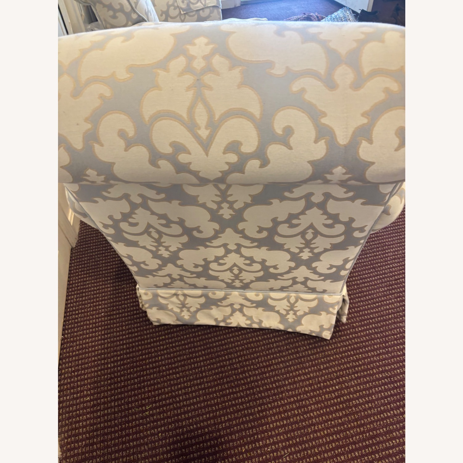 Designer Blue Fabric Swivel Chairs - image-2