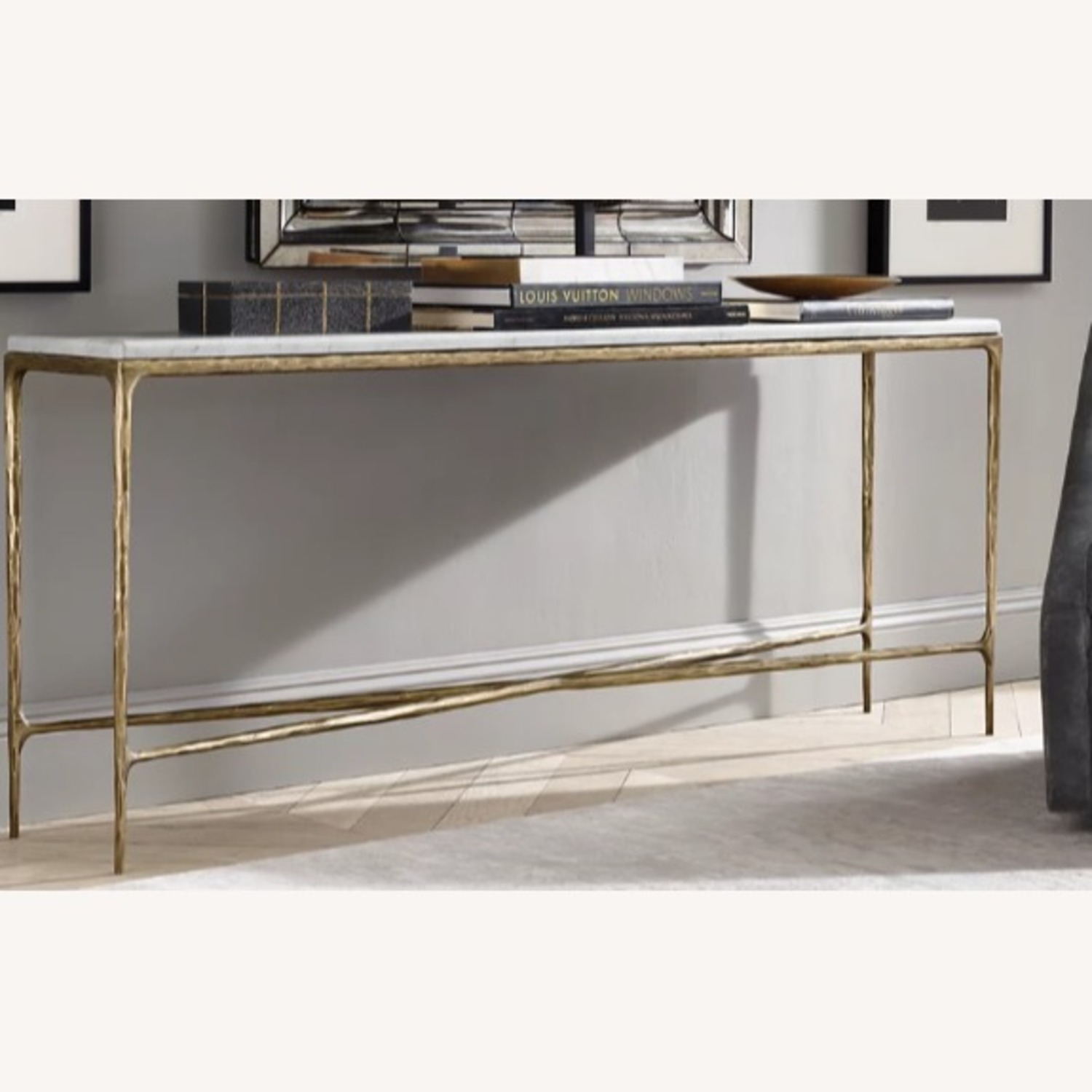 Restoration HardwareThaddeus Marble Console Table - 72" - image-4