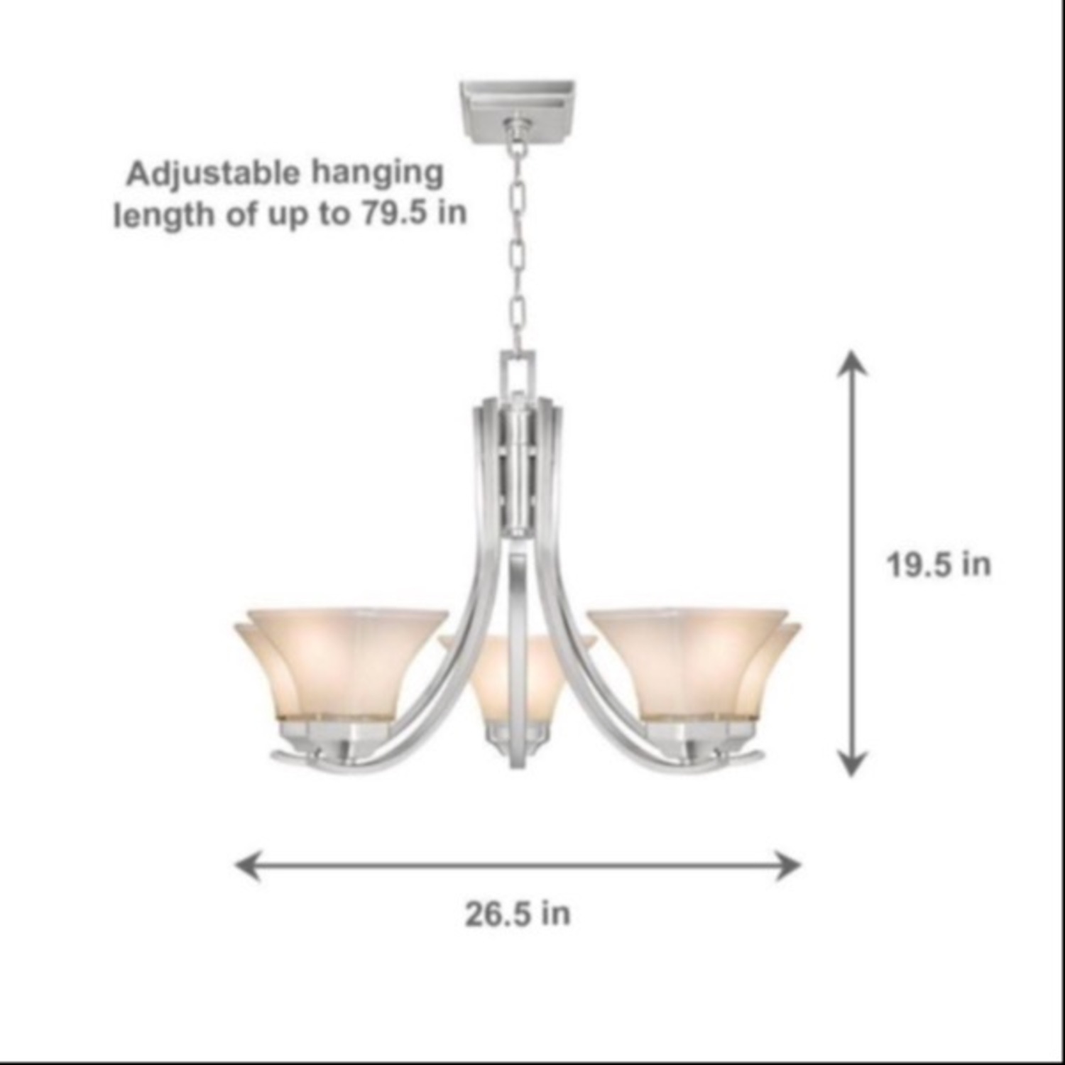 Art Deco Chandelier - image-4