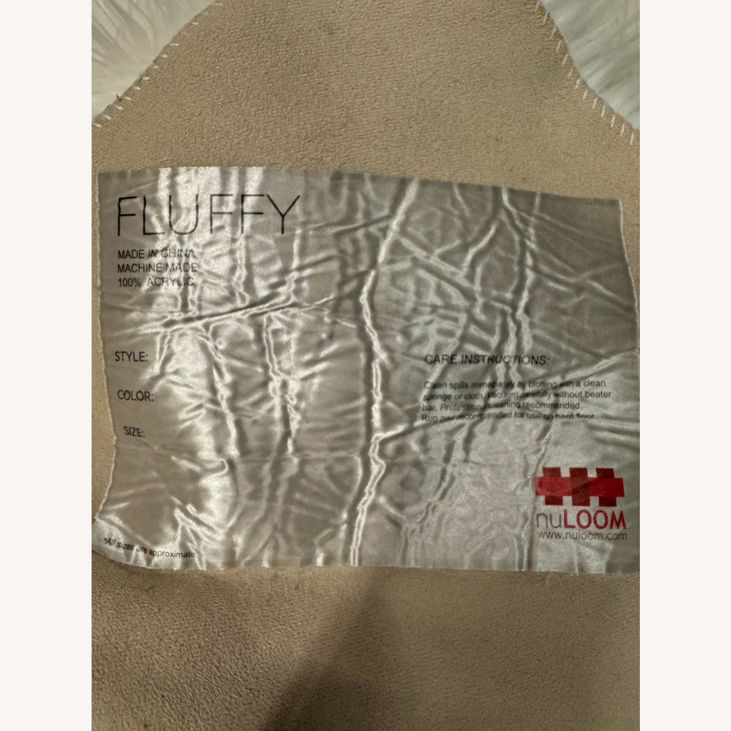 Faux Sheepskin Shag Area Rug 5X8 - image-3