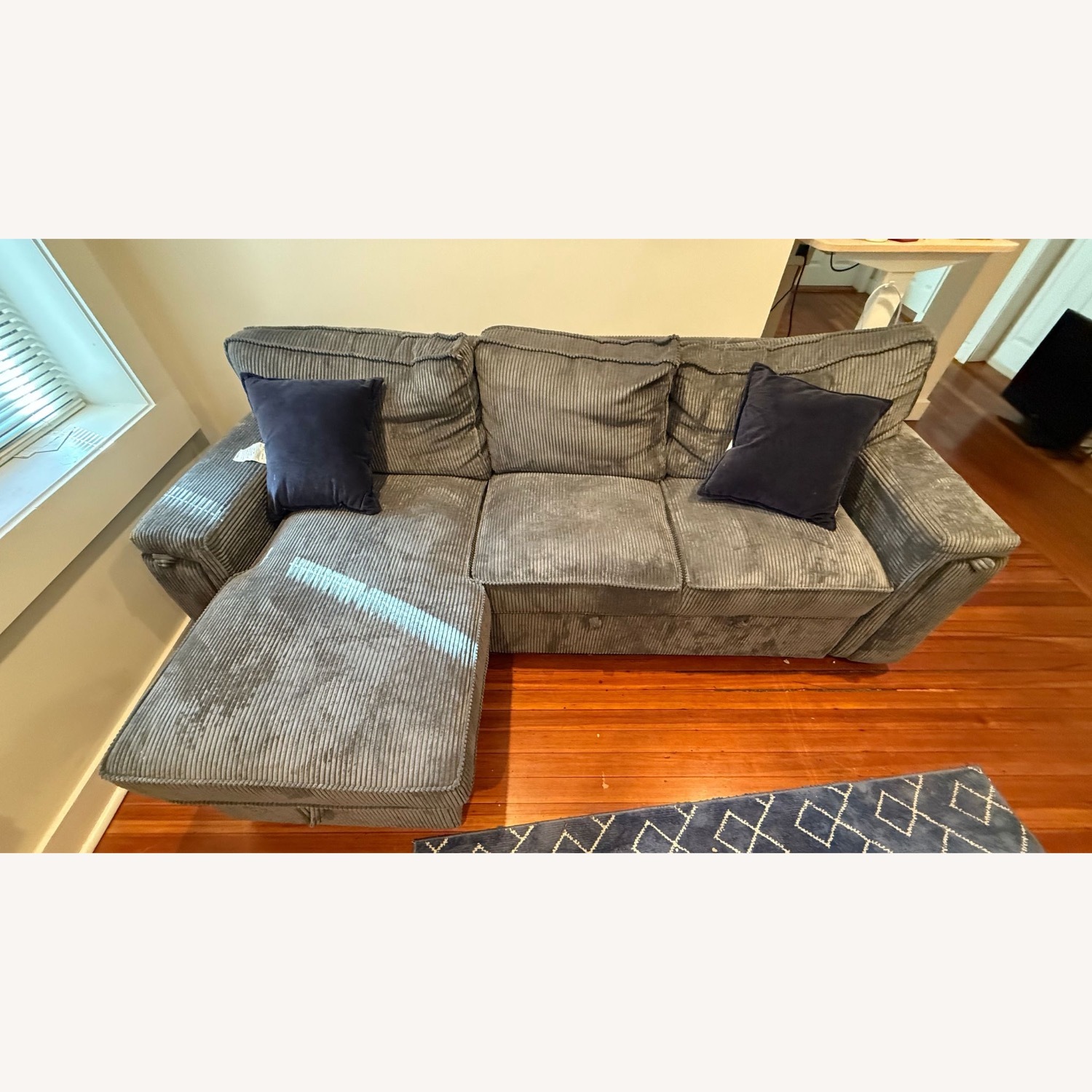 Light Gray Pullout Couch - image-2