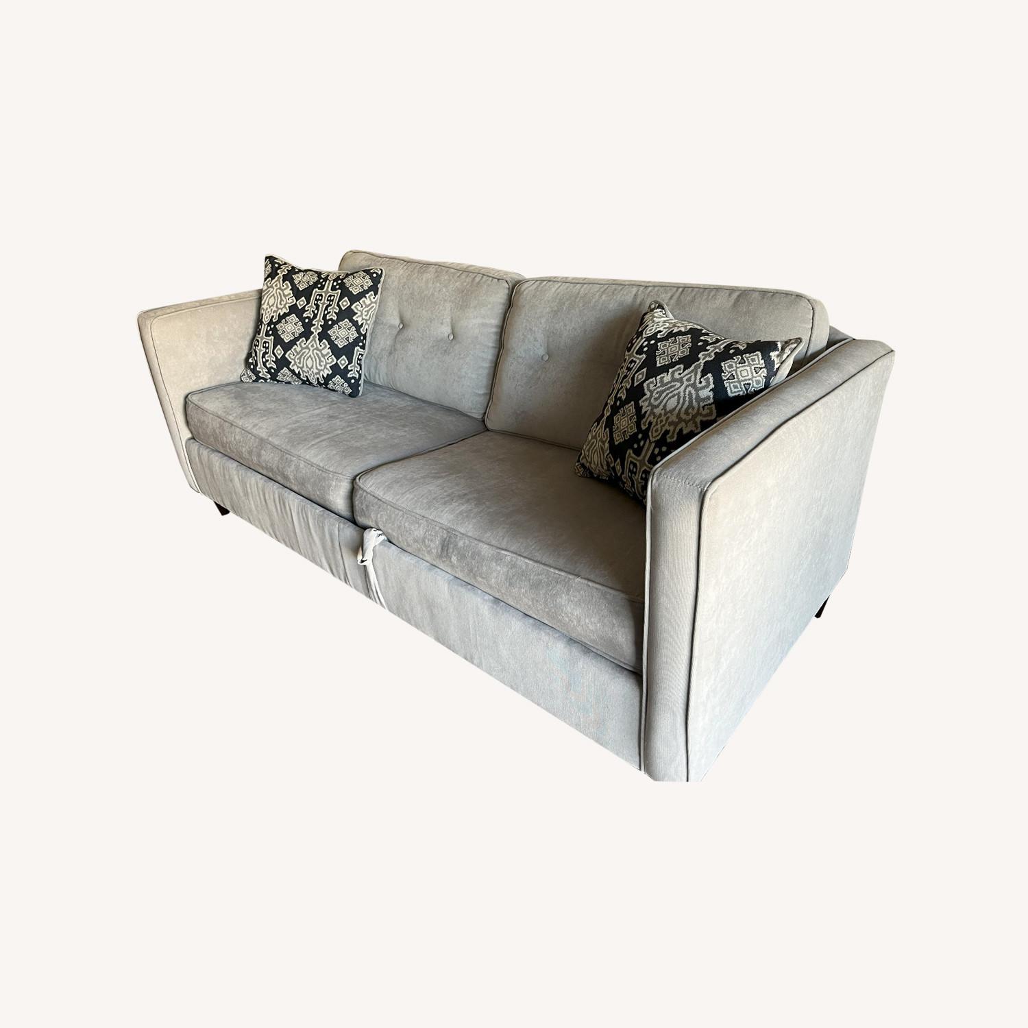 Wayfair Gray Couch Convertible to Queen Bed - image-0