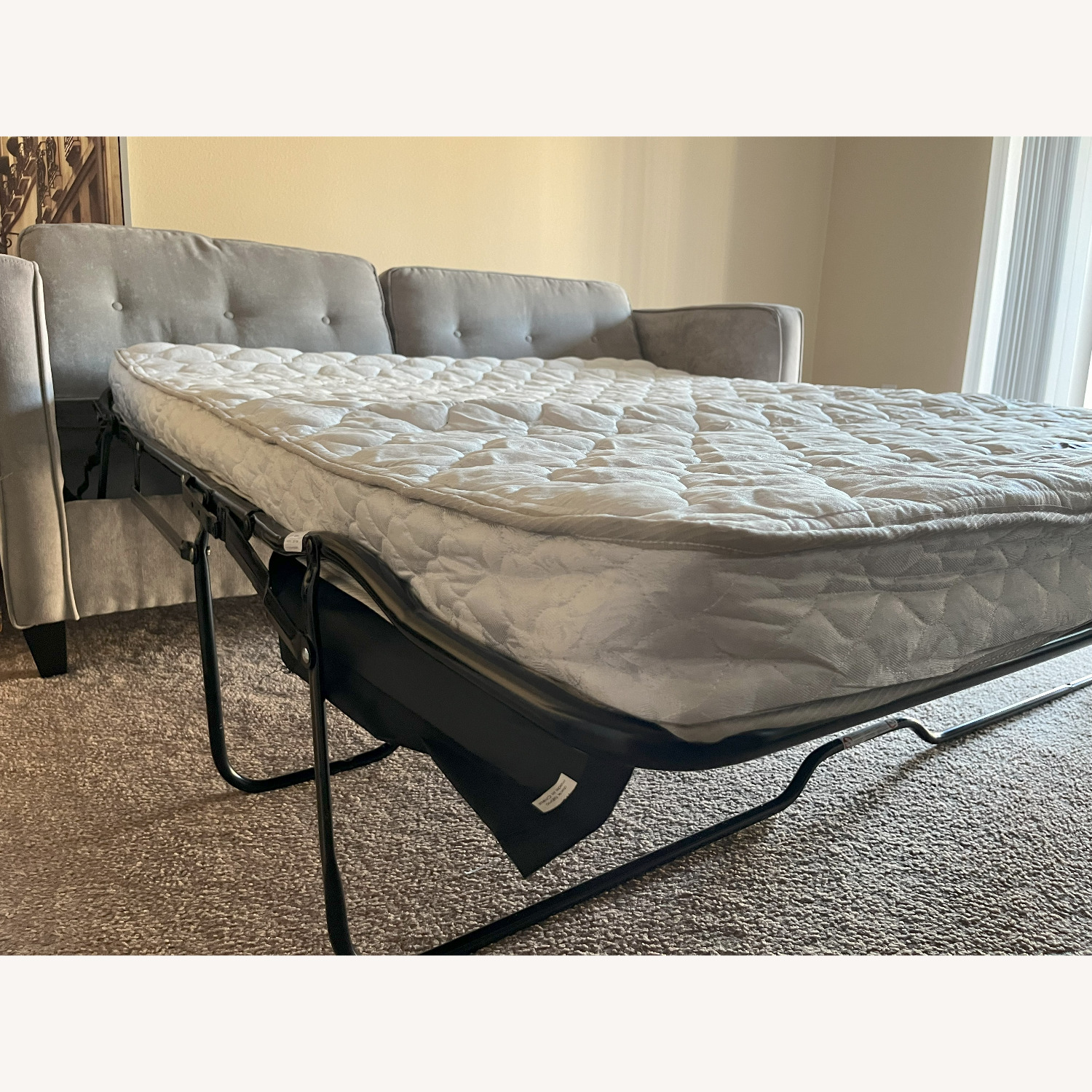 Wayfair Gray Couch Convertible to Queen Bed - image-5