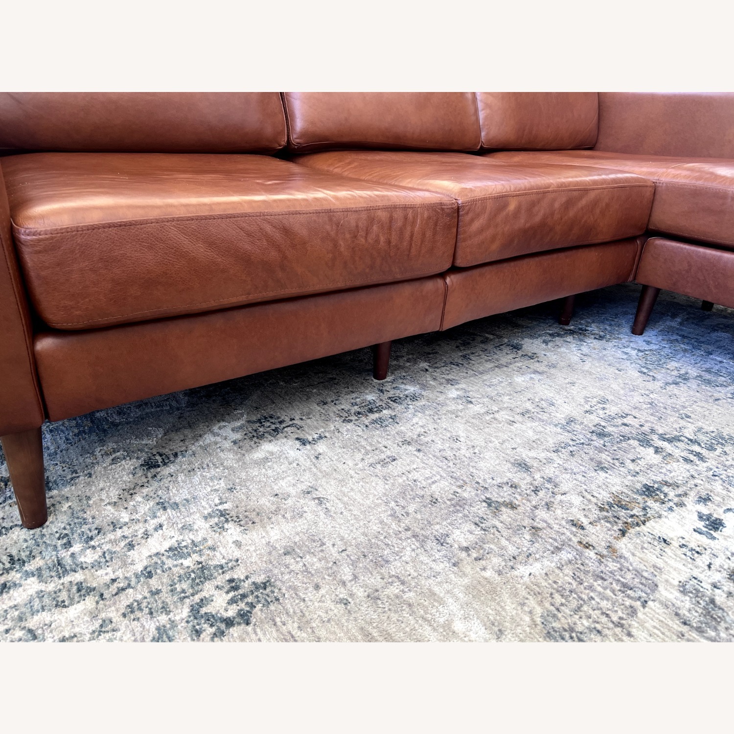 Burrow Nomad 3 Seater Leather Sectional - image-4
