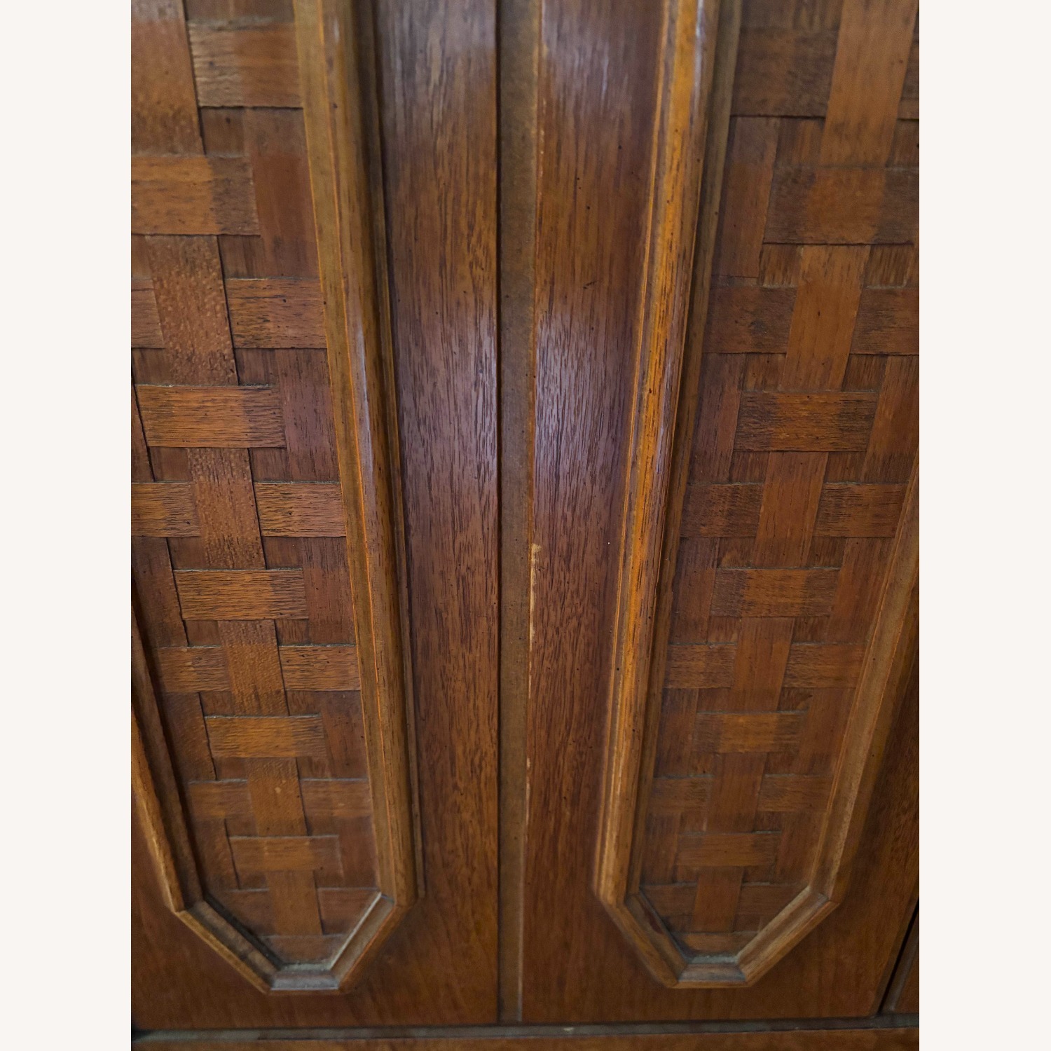 Mid-Century Brass and Walnut Credenza - image-7