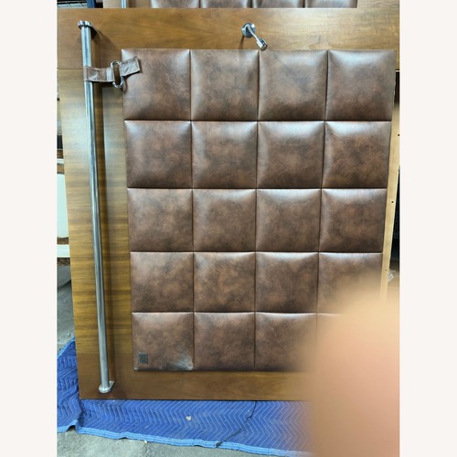 Used Leather Massive Headboard for sale on AptDeco