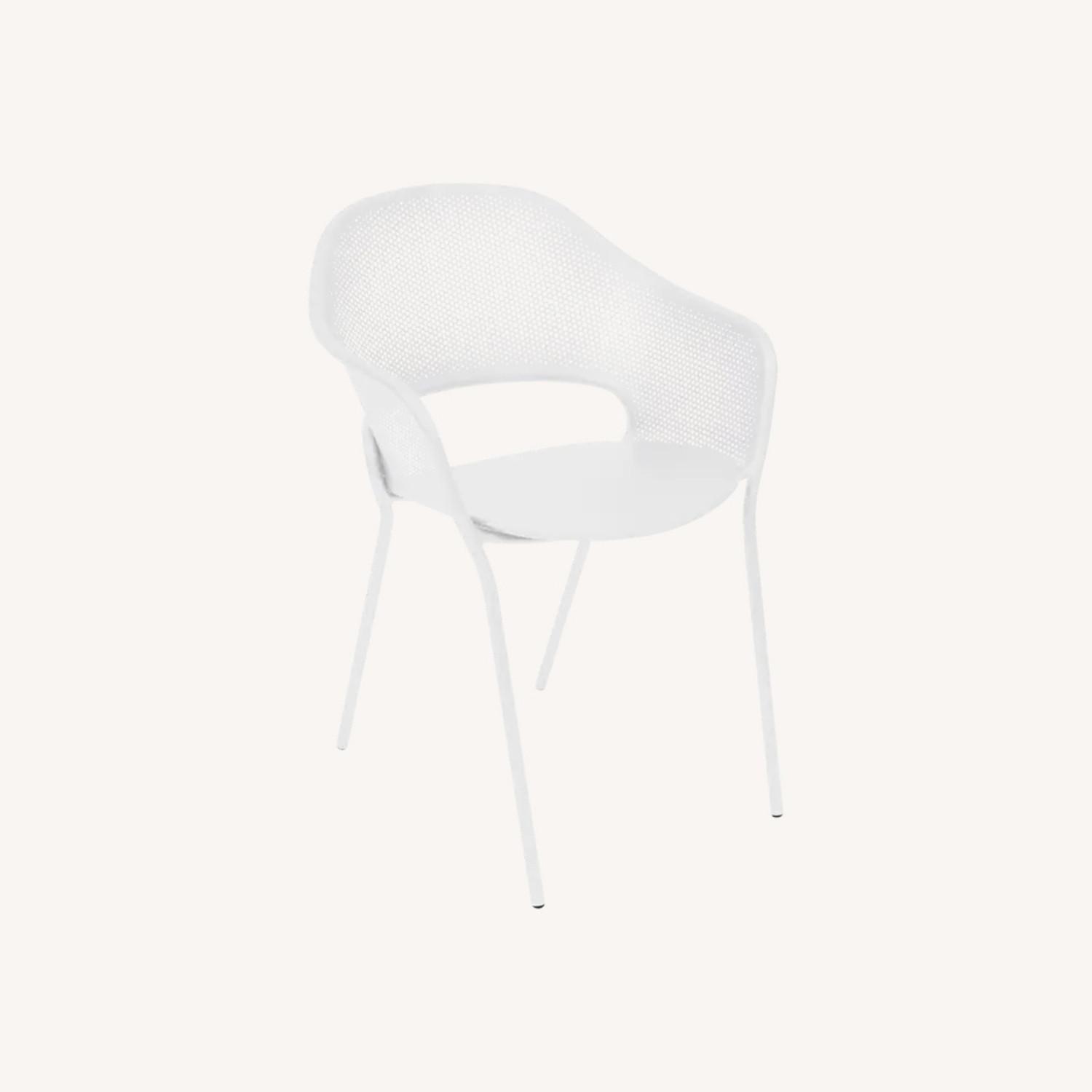 Fermob White Kate Indoor/Outdoor Armchairs - image-0