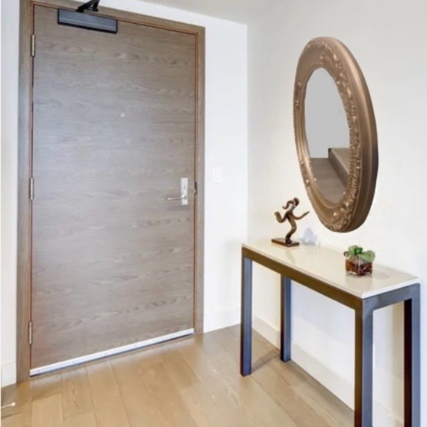 Vintage Ornate Round Wall Mirror - image-3