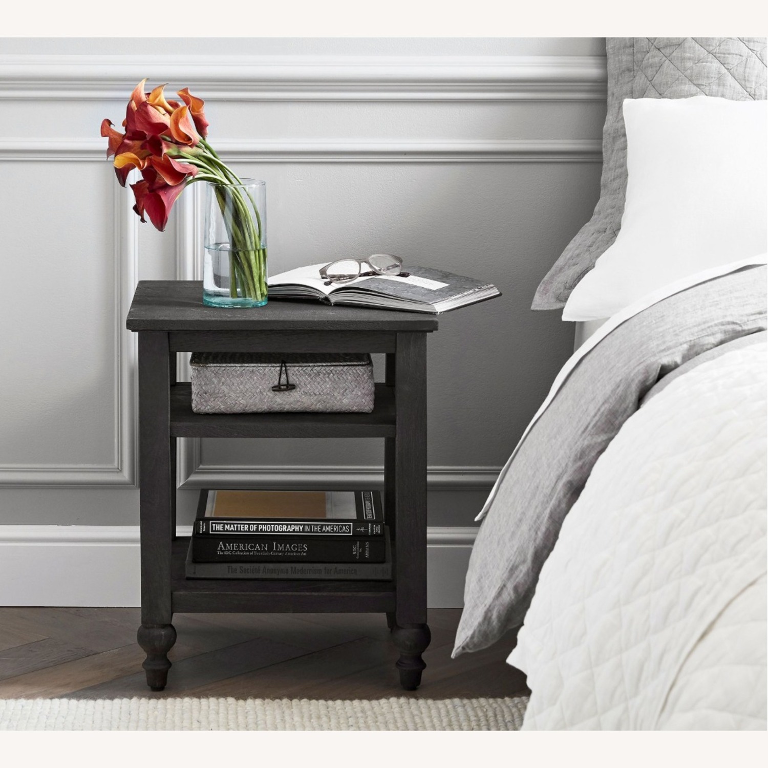 Pottery Barn Astoria Nightstand, Rosedale Black - image-1
