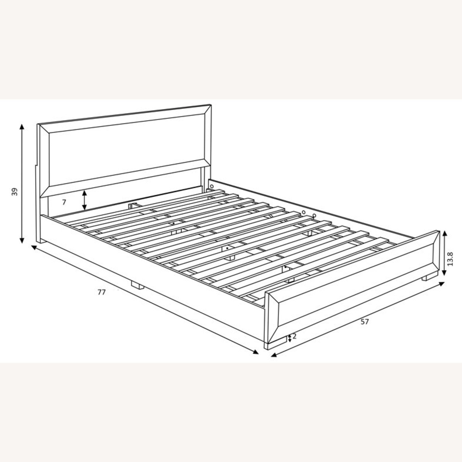 Millwood Pines Full Bed Frame - image-6