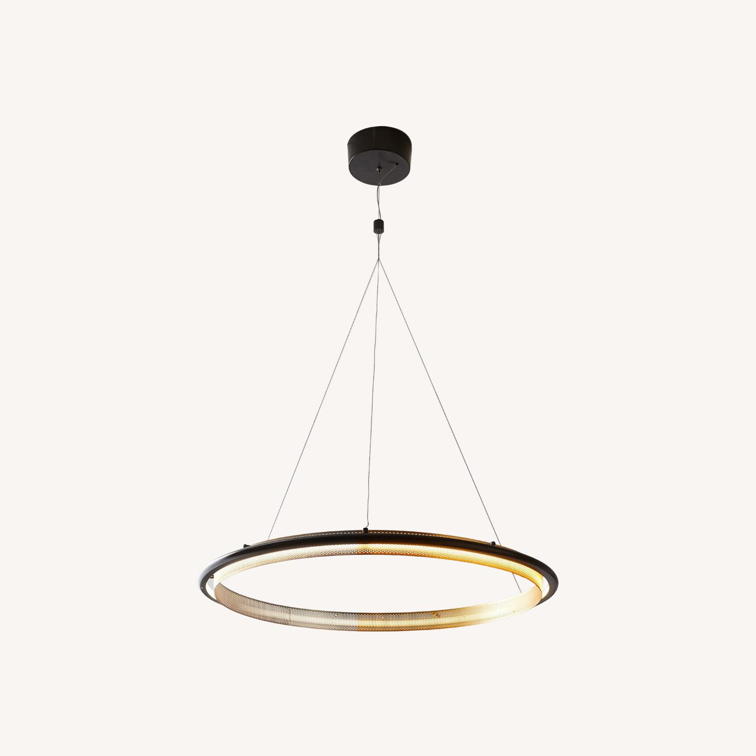West Elm Perforated Single LED Chandelier (35") - image-0