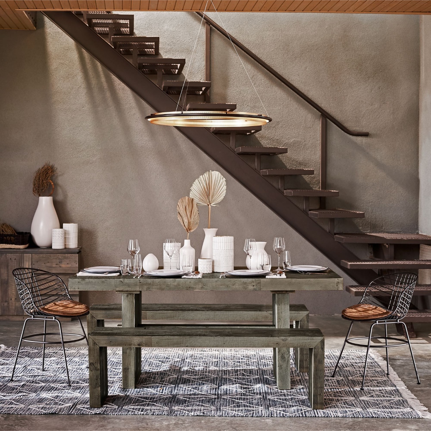 West Elm Perforated Single LED Chandelier (35") - image-2