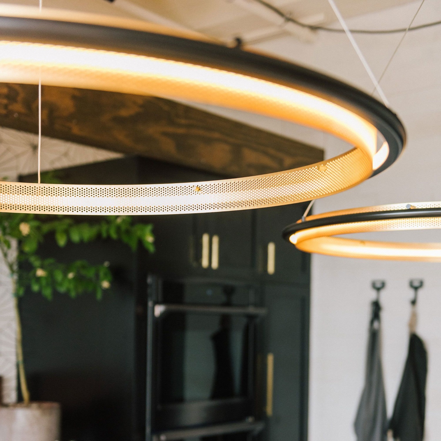 West Elm Perforated Single LED Chandelier (35") - image-3